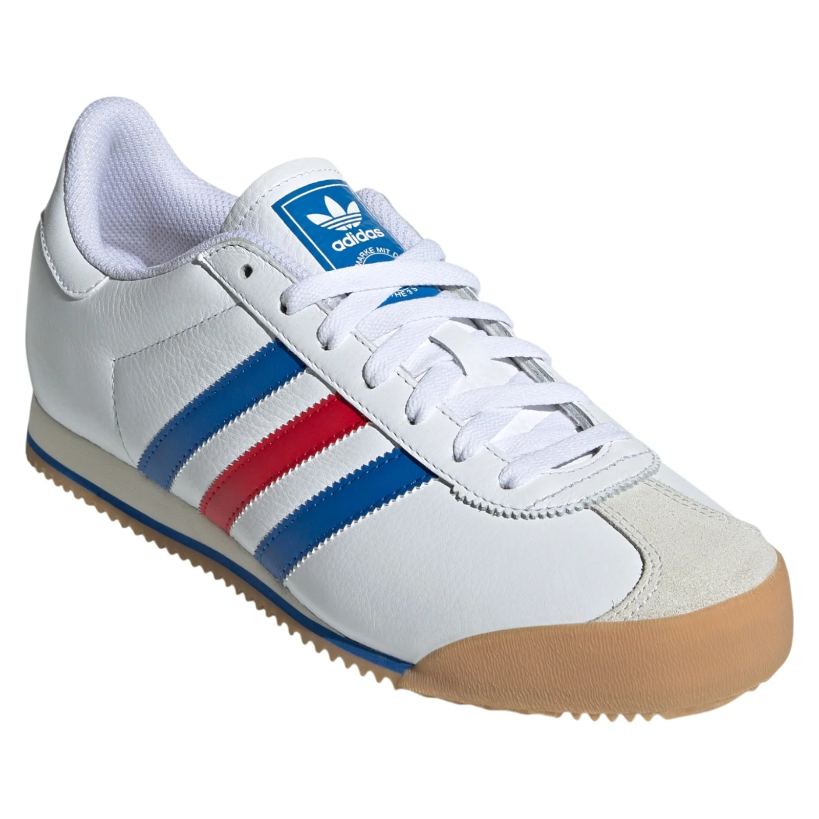 adidas Originals Kick 74 Shoes - Cloud White / Blue / Better Scarlet - Image 2