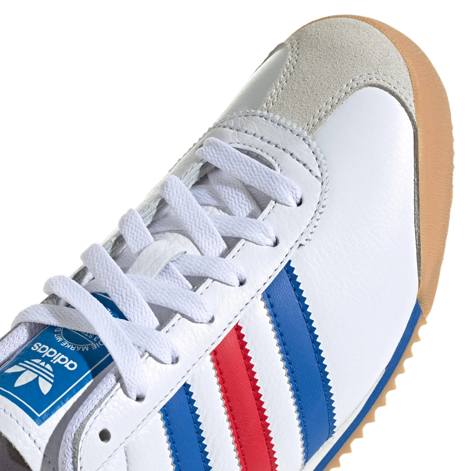 adidas Originals Kick 74 Shoes - Cloud White / Blue / Better Scarlet - Image 4