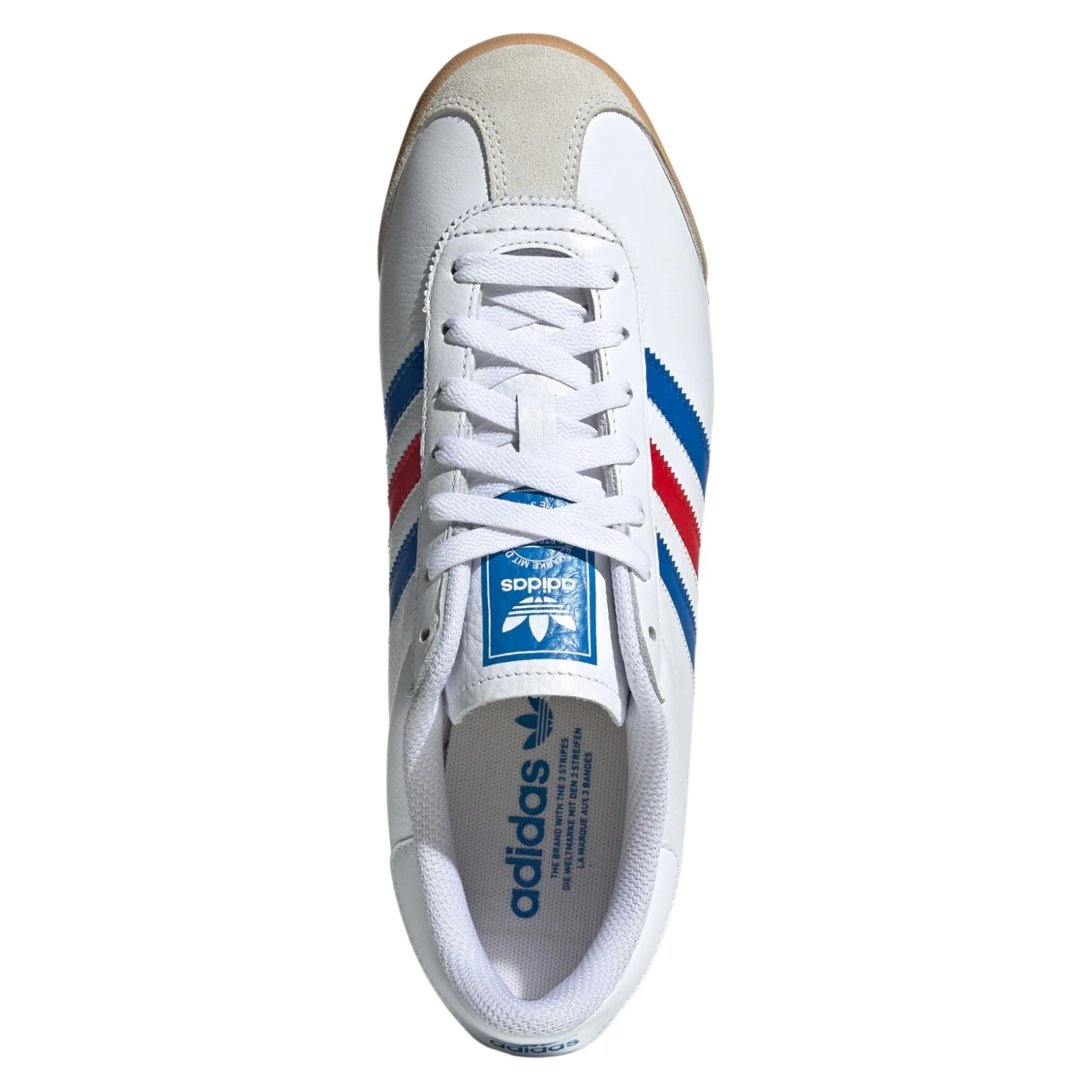 adidas Originals Kick 74 Shoes - Cloud White / Blue / Better Scarlet - Image 6