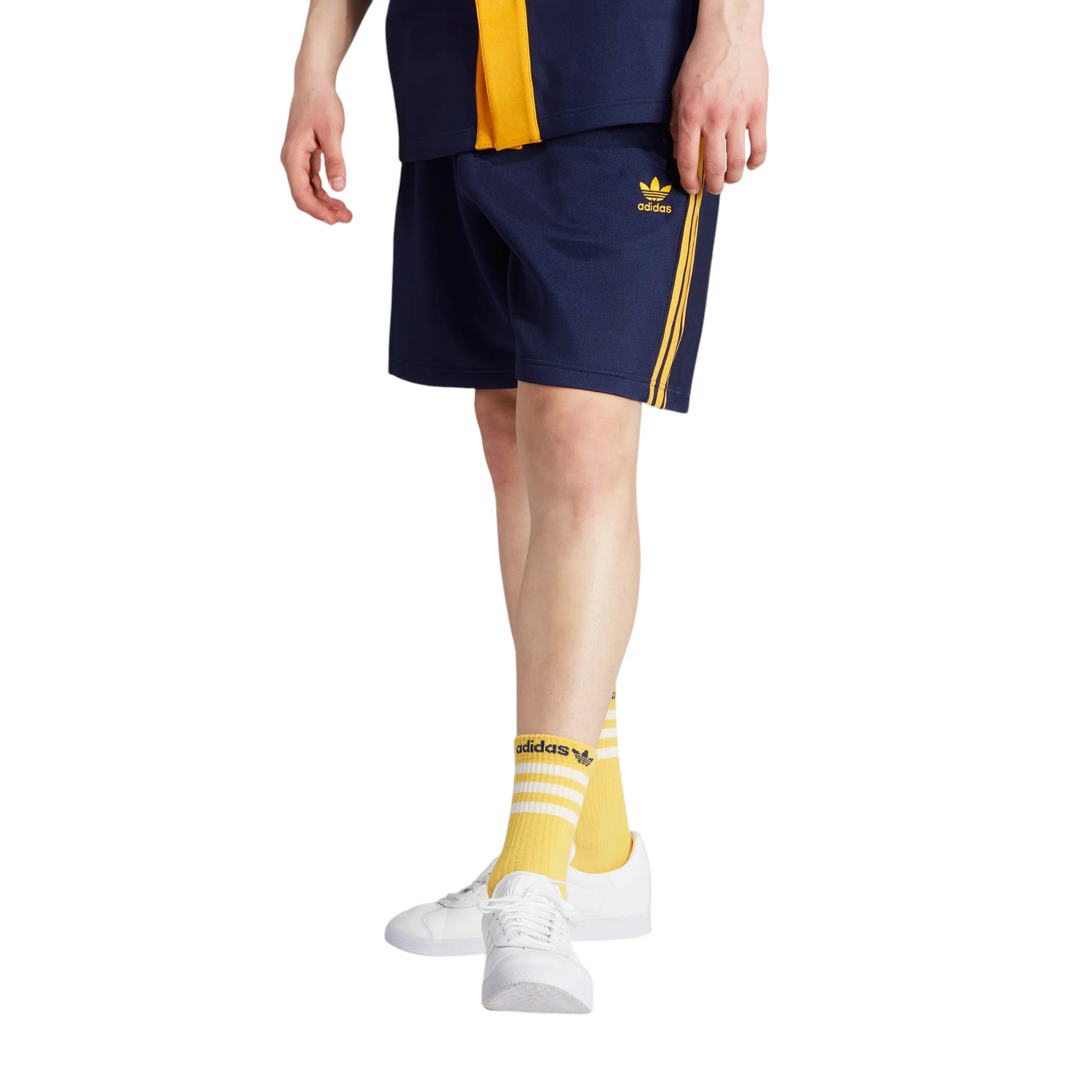 adidas Originals Lifestyle Adicolor Classics+ Shorts - Blue / Yellow - Image 2