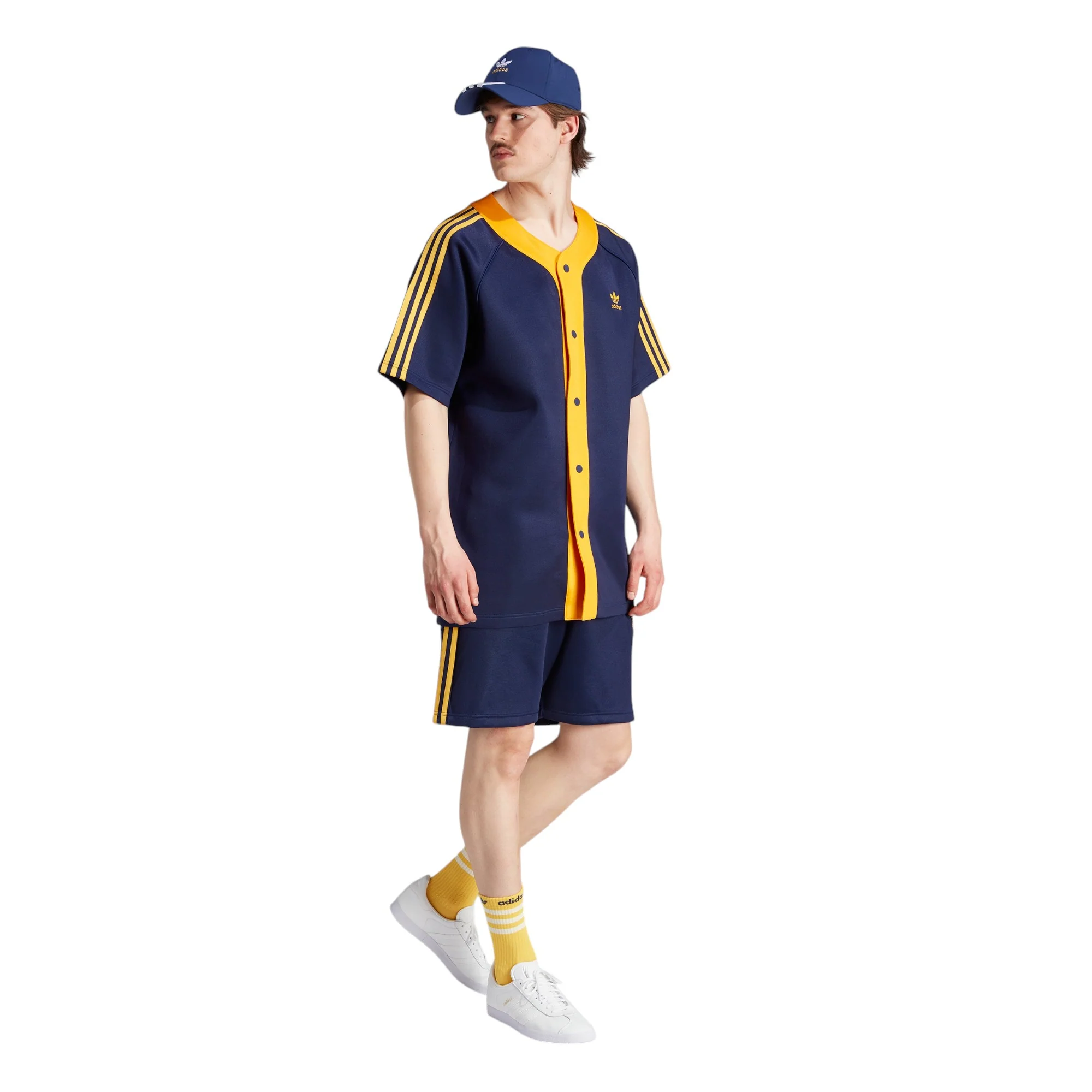 adidas Originals Lifestyle Adicolor Classics+ Shorts - Blue / Yellow - Image 4
