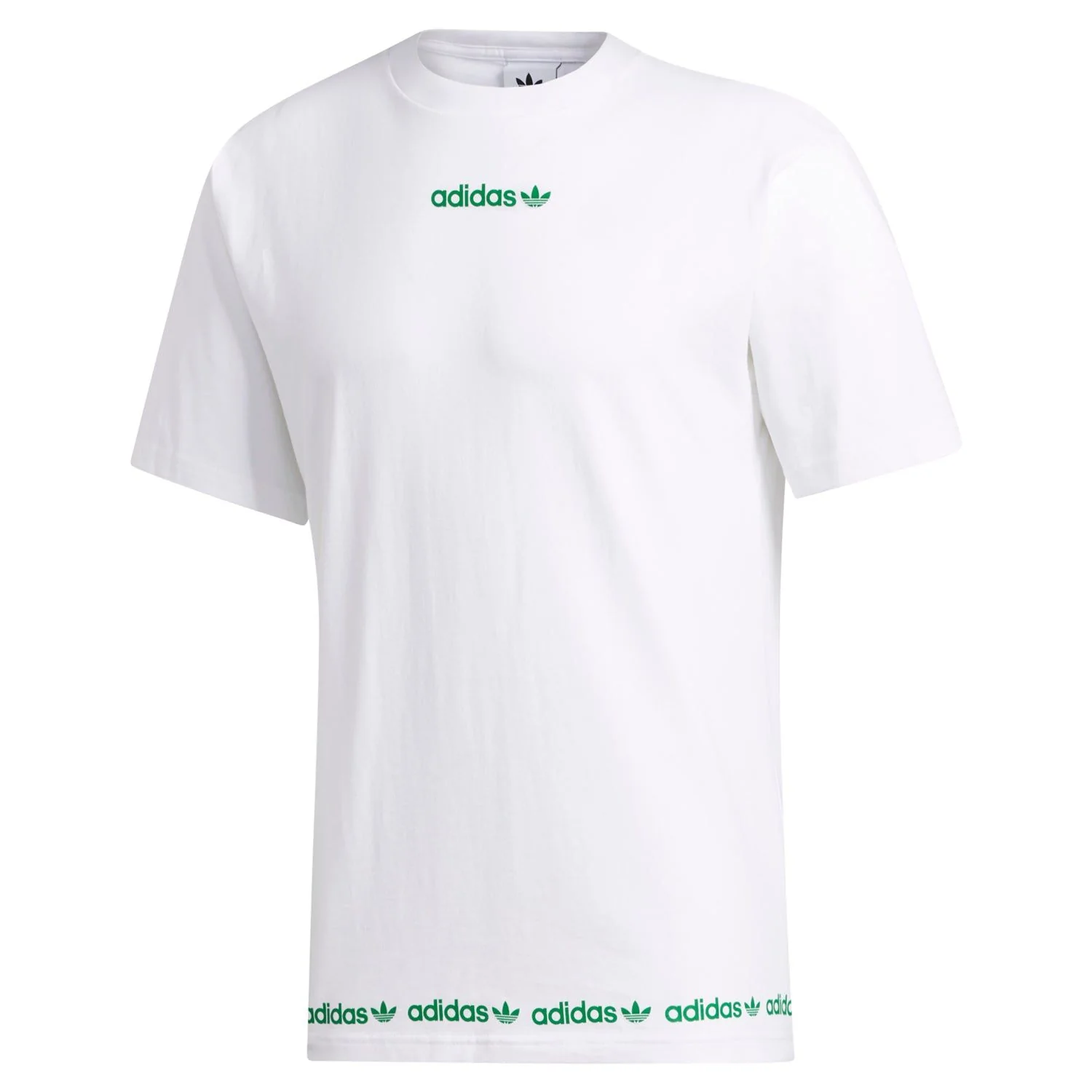 adidas Originals Linear Logo Repeat Short Sleeve Tee - White