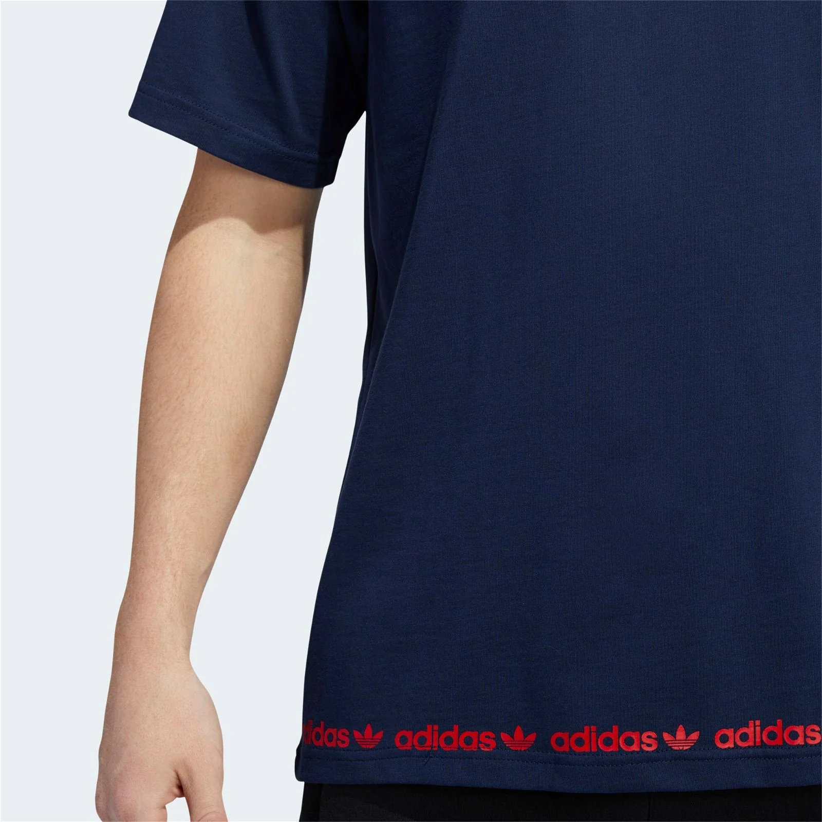 adidas Originals Linear Logo Repeat T-Shirt - Navy - Image 5