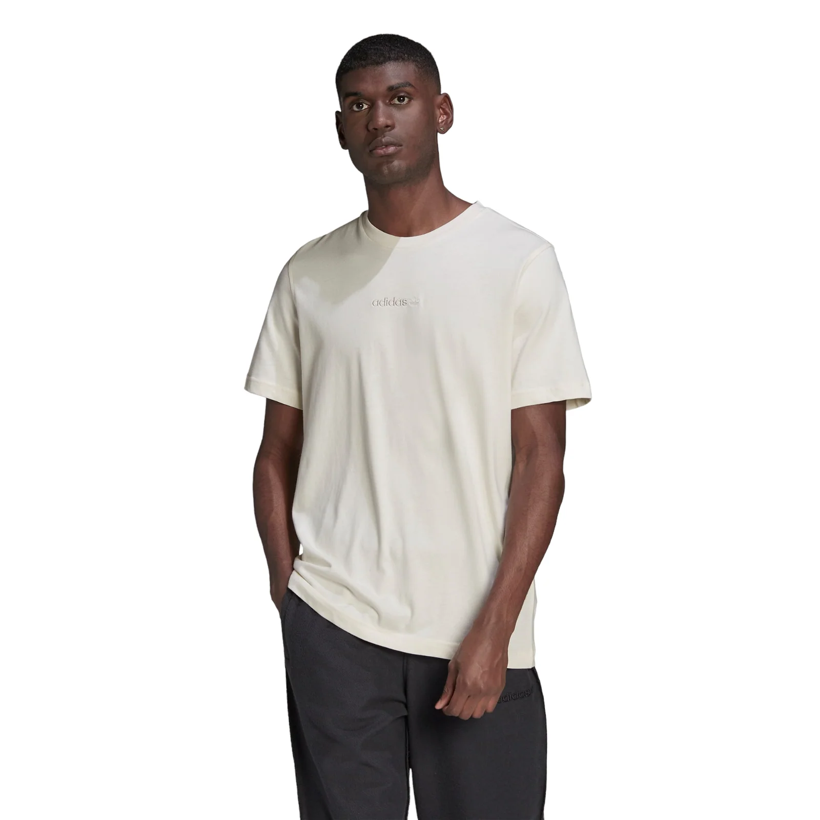 adidas Originals Logo Tee 'Textures Pack' - White
