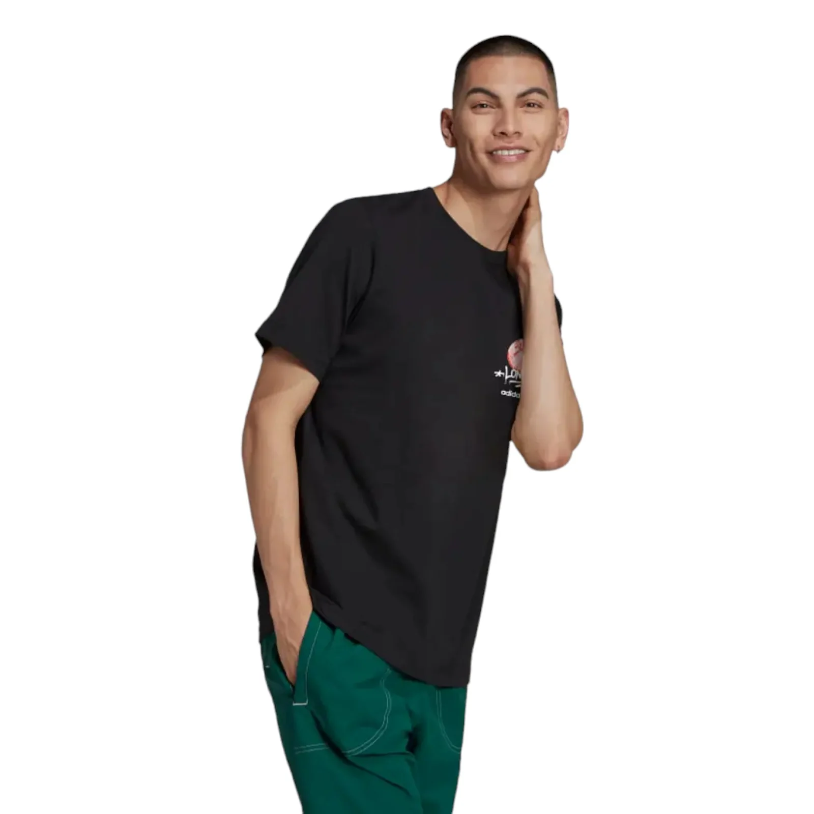adidas Originals London GFT Graphic T-Shirt - Black - Image 5