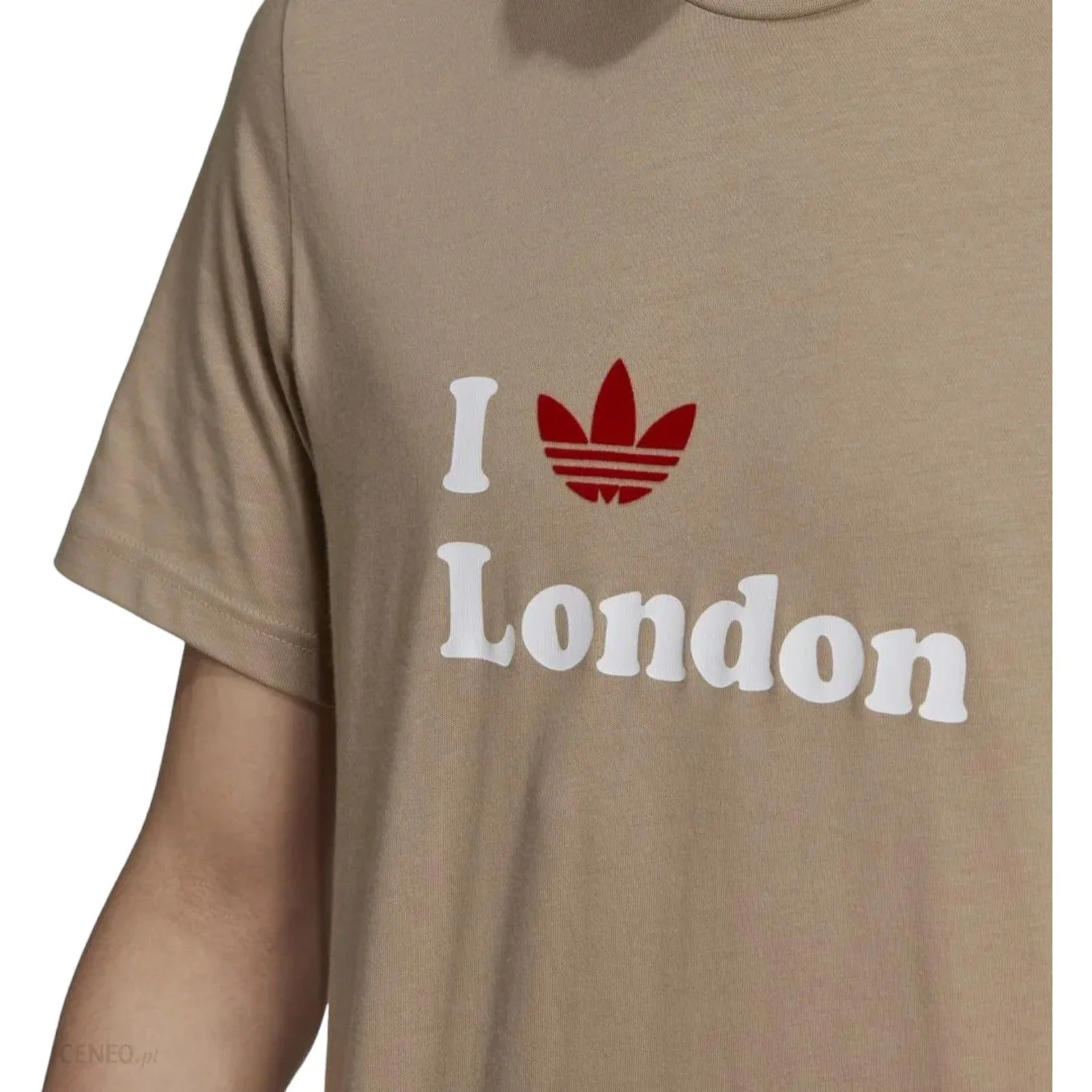 adidas Originals London Trefoil T-Shirt - Beige - Image 2