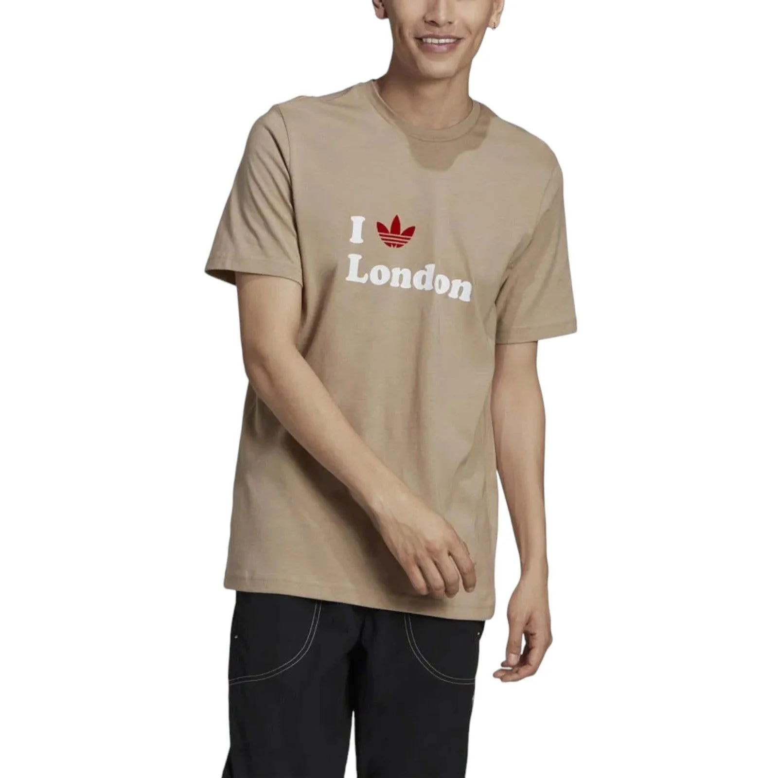adidas Originals London Trefoil T-Shirt - Beige - Image 6