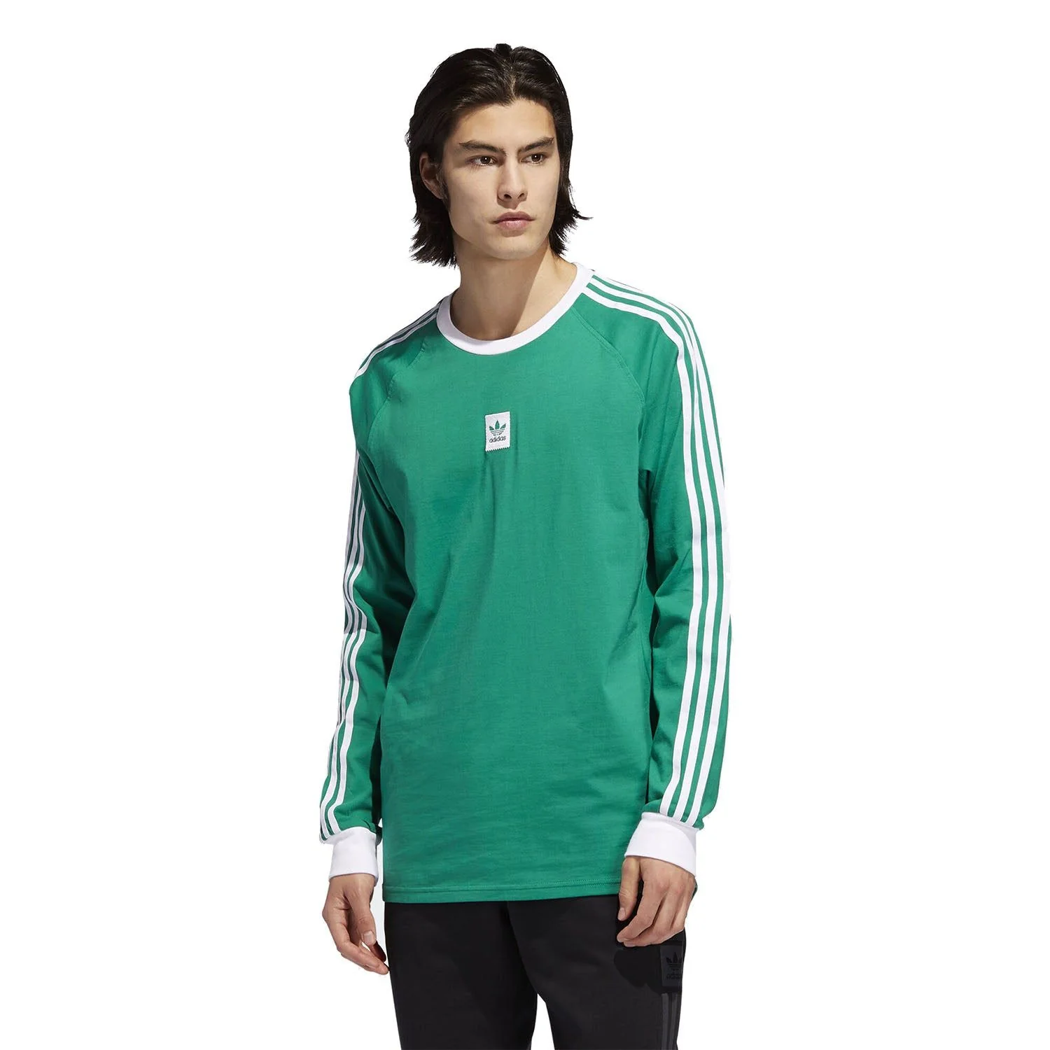 adidas Originals Long Sleeve Cali BB Tee - Bold Green - Image 3