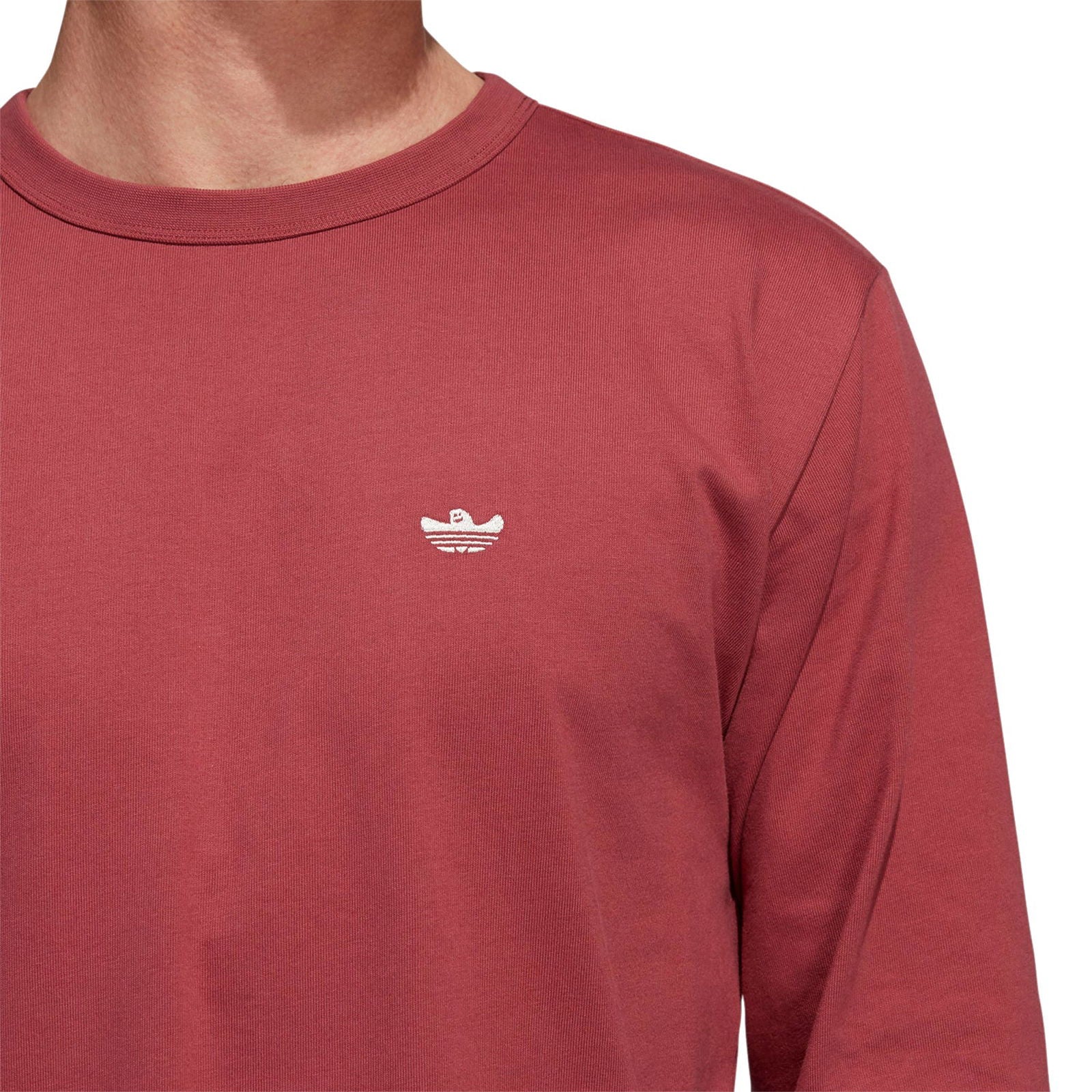 adidas Originals Long Sleeve Shmoo T-Shirt - Legacy Red - Image 4