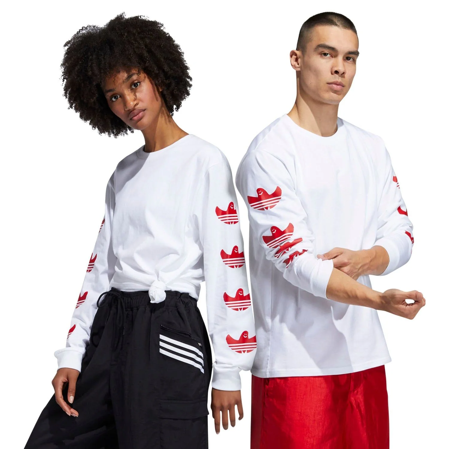 adidas Originals Long Sleeve Shmoo Tee - White - Image 4