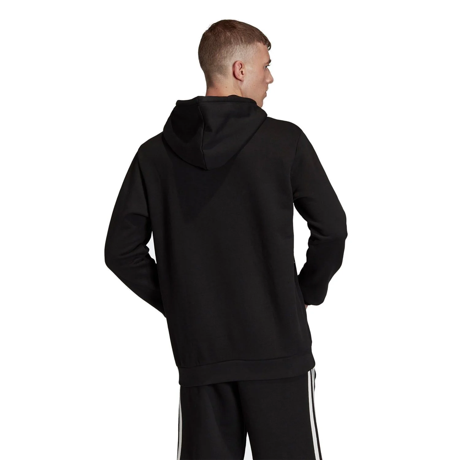 adidas Originals Loungewear Trefoil Essentials Hoodie - Black - Image 4