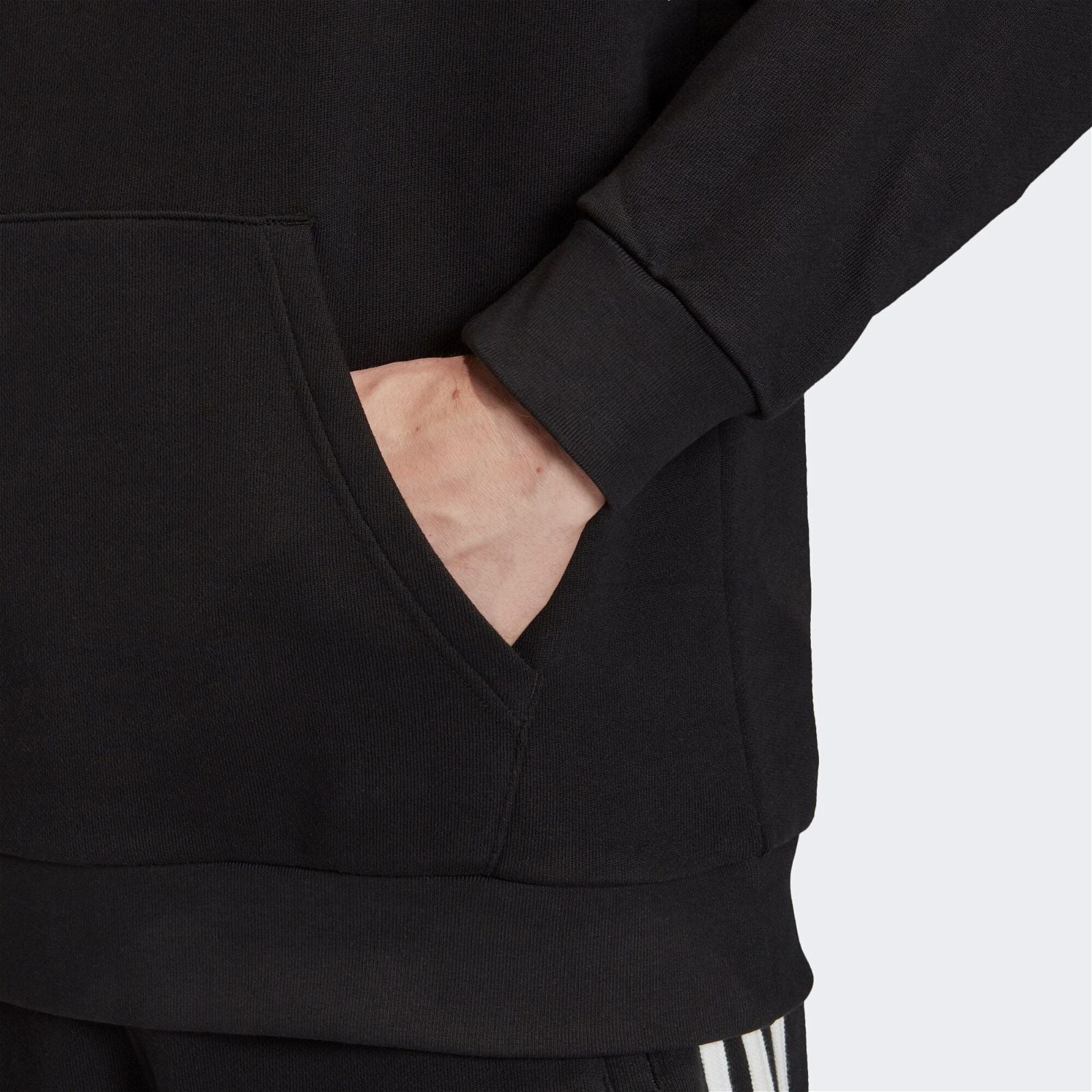 adidas Originals Loungewear Trefoil Essentials Hoodie - Black - Image 6