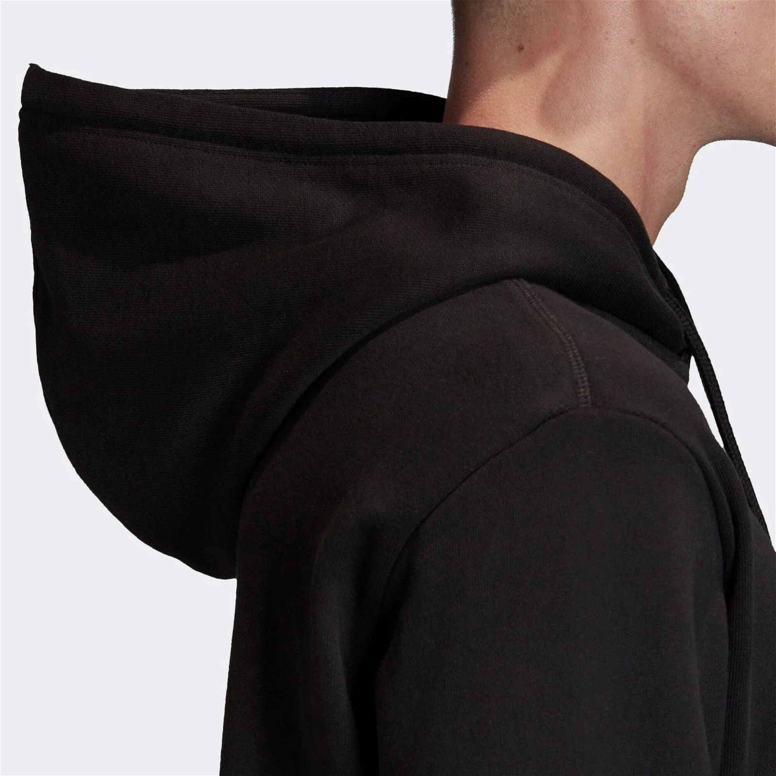 adidas Originals Loungewear Trefoil Essentials Hoodie - Black - Image 7