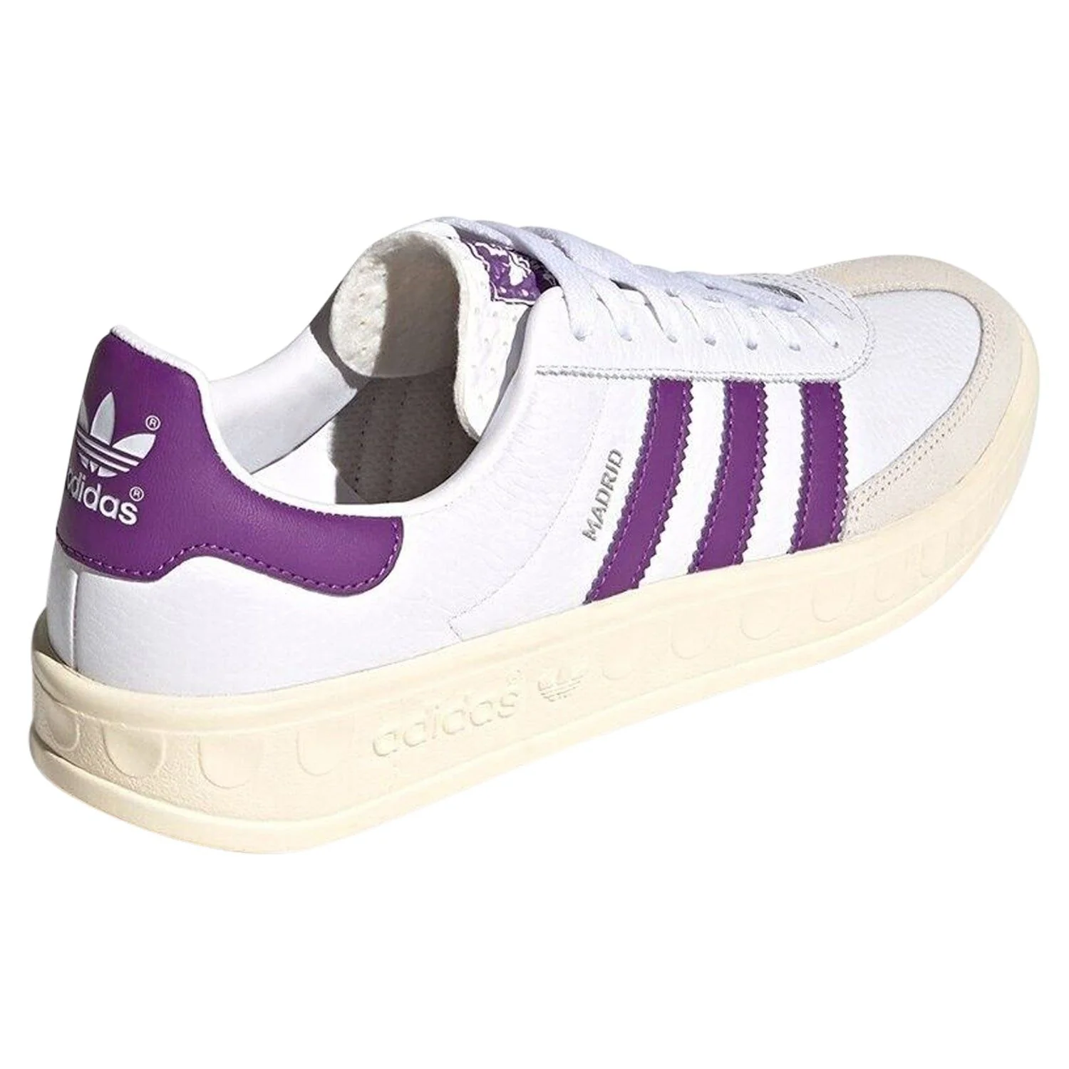 adidas Originals Madrid Trainers - White / Purple - Image 3