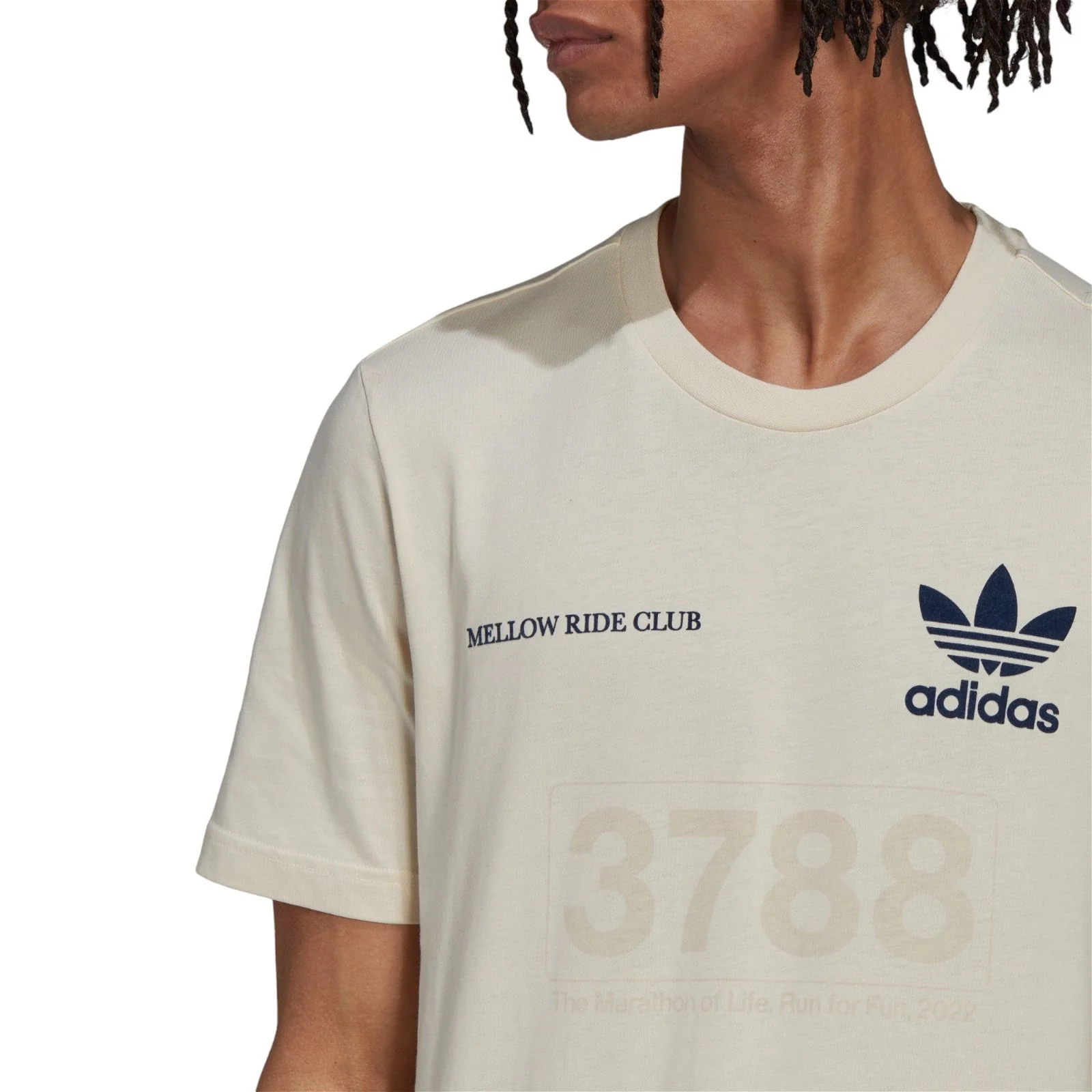 adidas Originals Mellow Ride Club Tee - Wonder White - Image 5