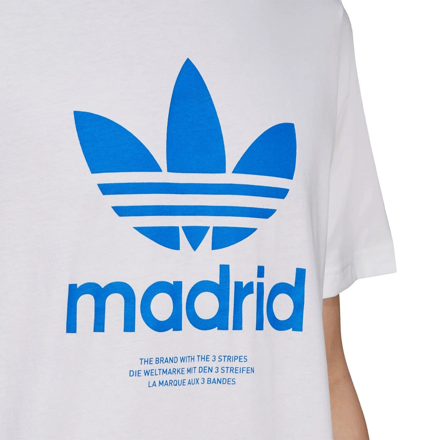 adidas Originals Men's Madrid Trefoil T-Shirt - White - Image 4