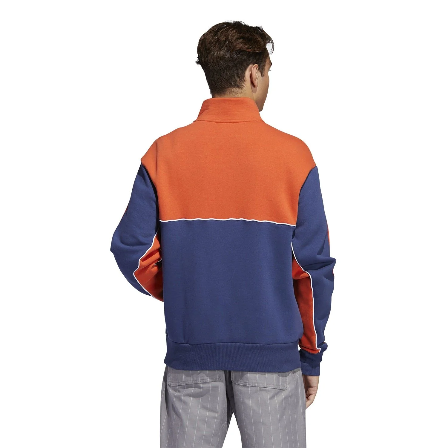 adidas Originals Mod Half Zip Sweat - Navy - Image 5