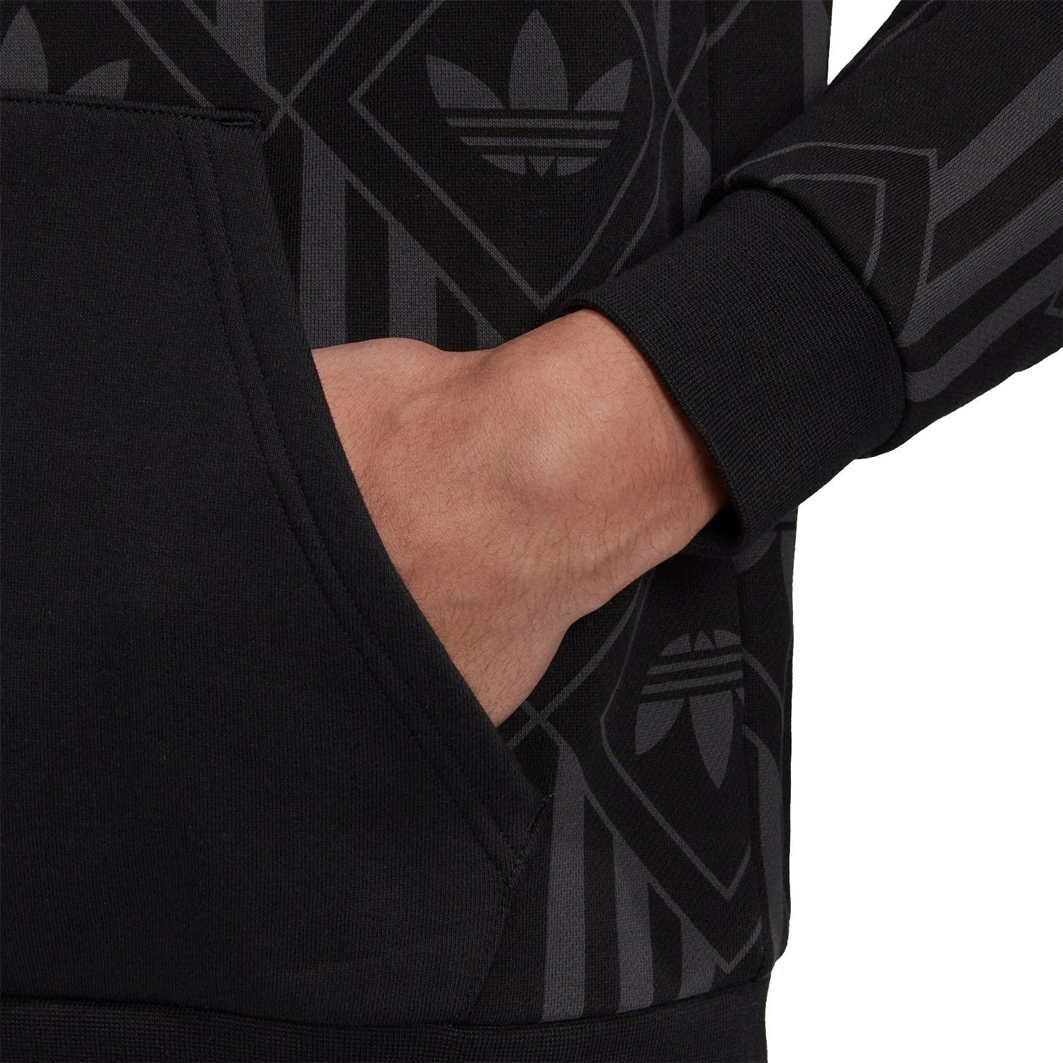 adidas Originals Monogram Hoodie - Black - Image 4