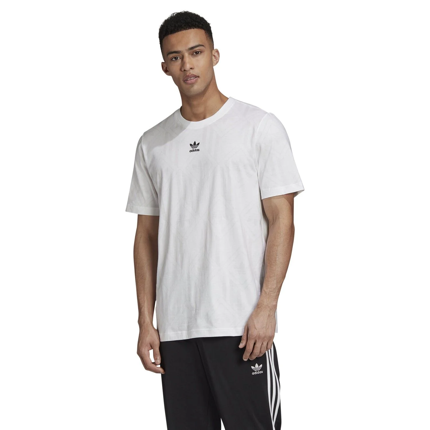 adidas Originals Monogram T-Shirt - White - Image 3