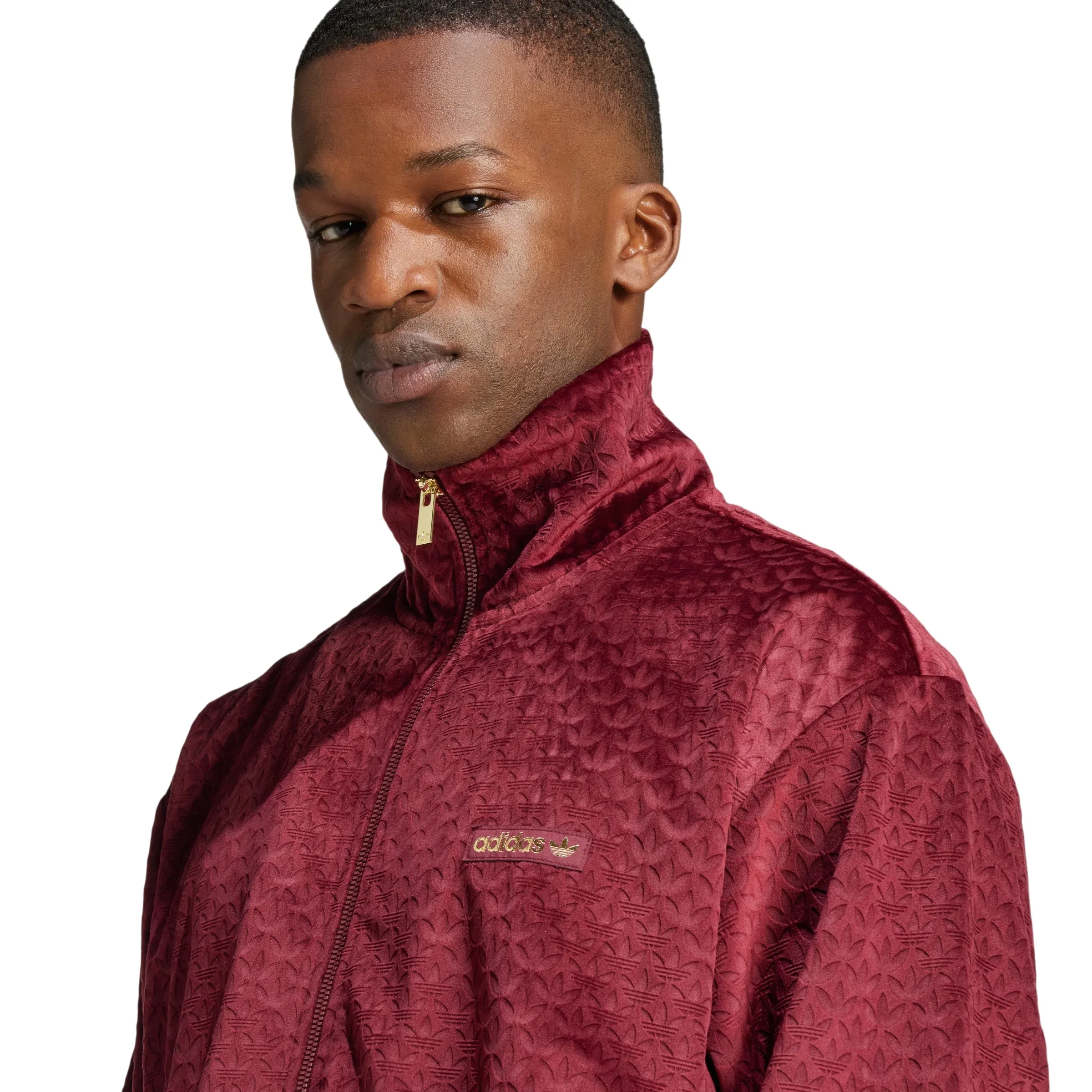 adidas Originals Monogram Track Top - Burgundy - Image 2