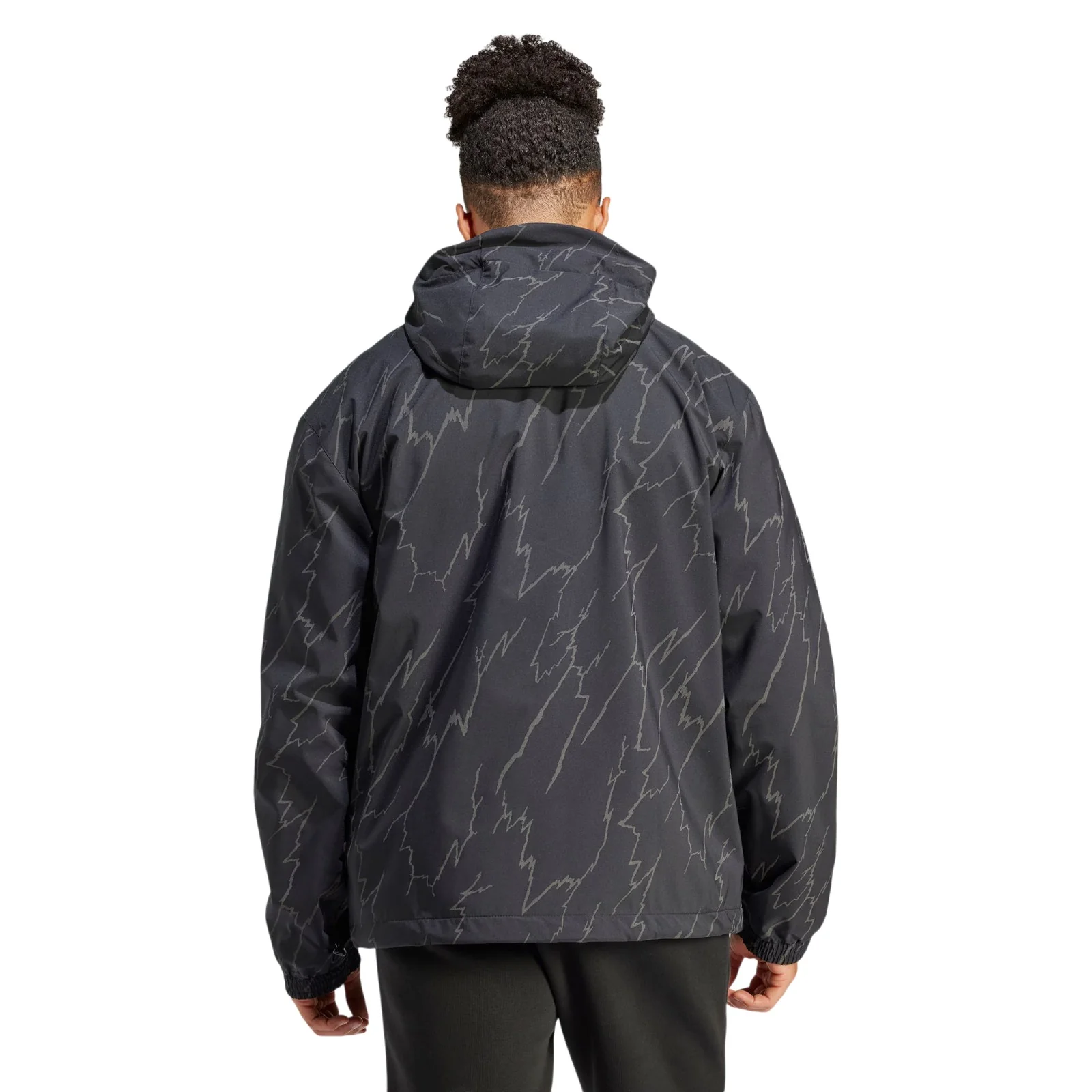 adidas Originals Montreal Allover Print Windbreaker - Black - Image 3
