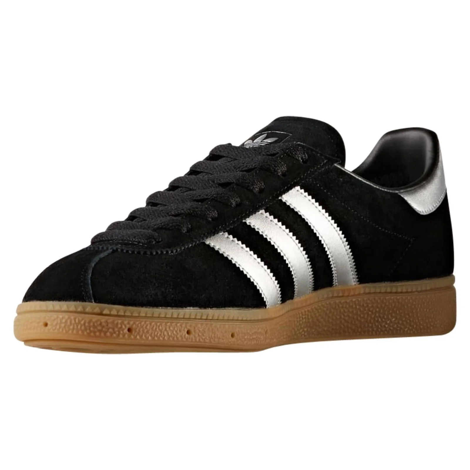 adidas Originals Munchen Trainers - Black/Silver - Image 2