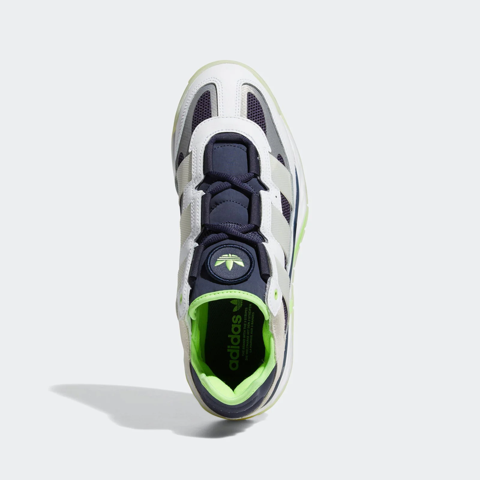 adidas Originals Niteball Shoes - White, Navy & Green - Image 4