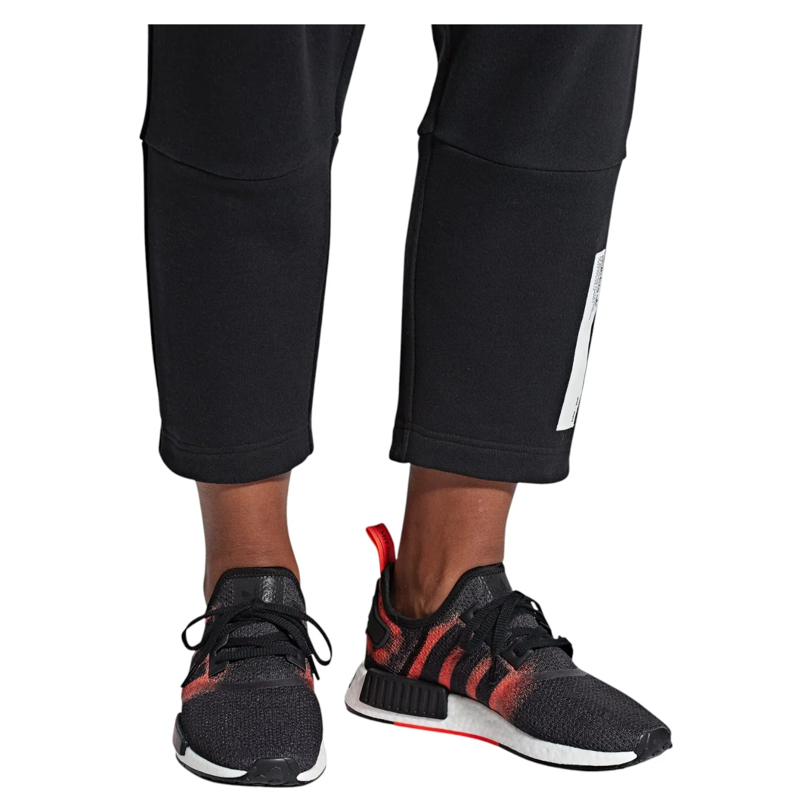 adidas Originals NMD_R1 Stencil Pack Trainers - Black Solar Red - Image 4