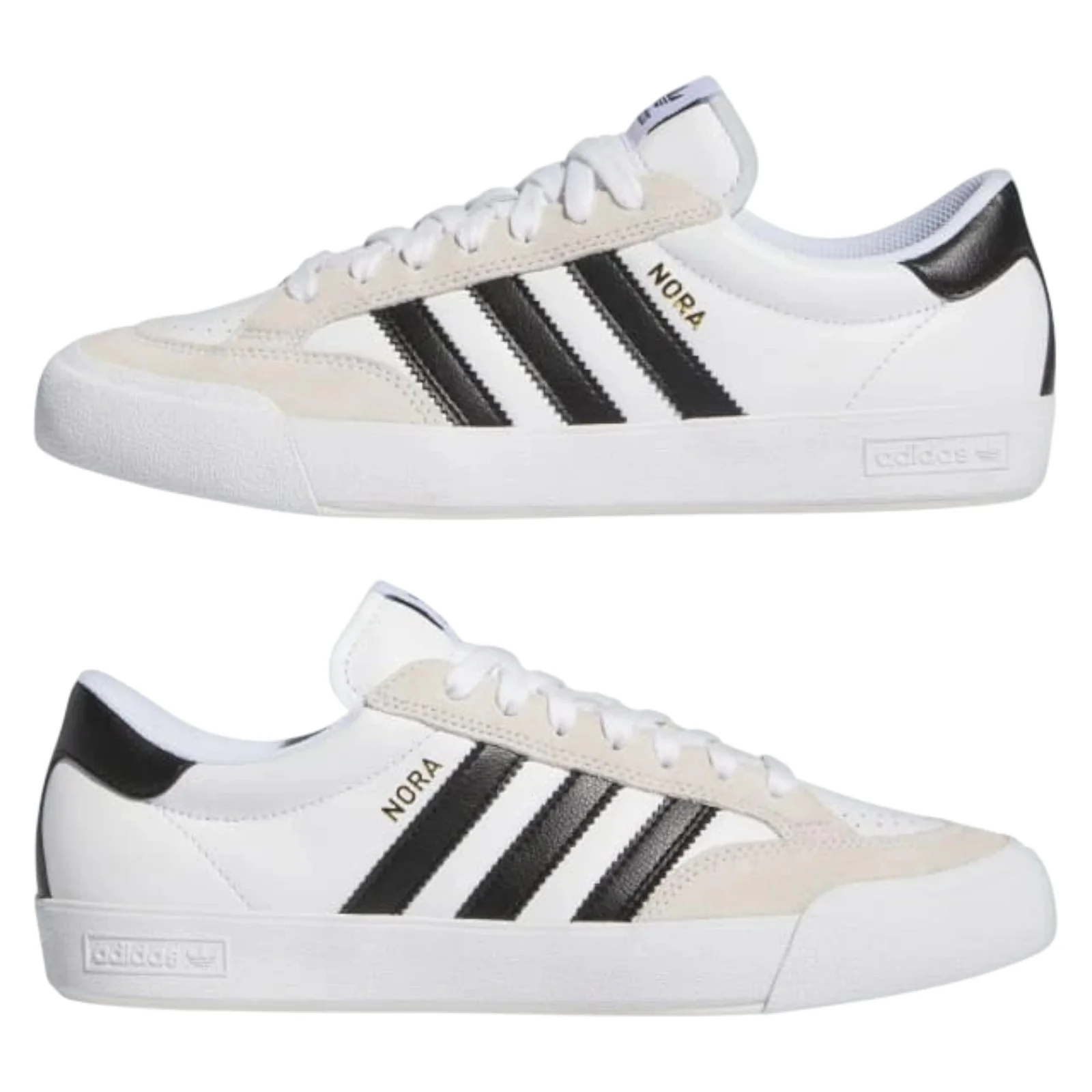 adidas Originals Nora Skateboarding Shoes - White / Black - Image 9