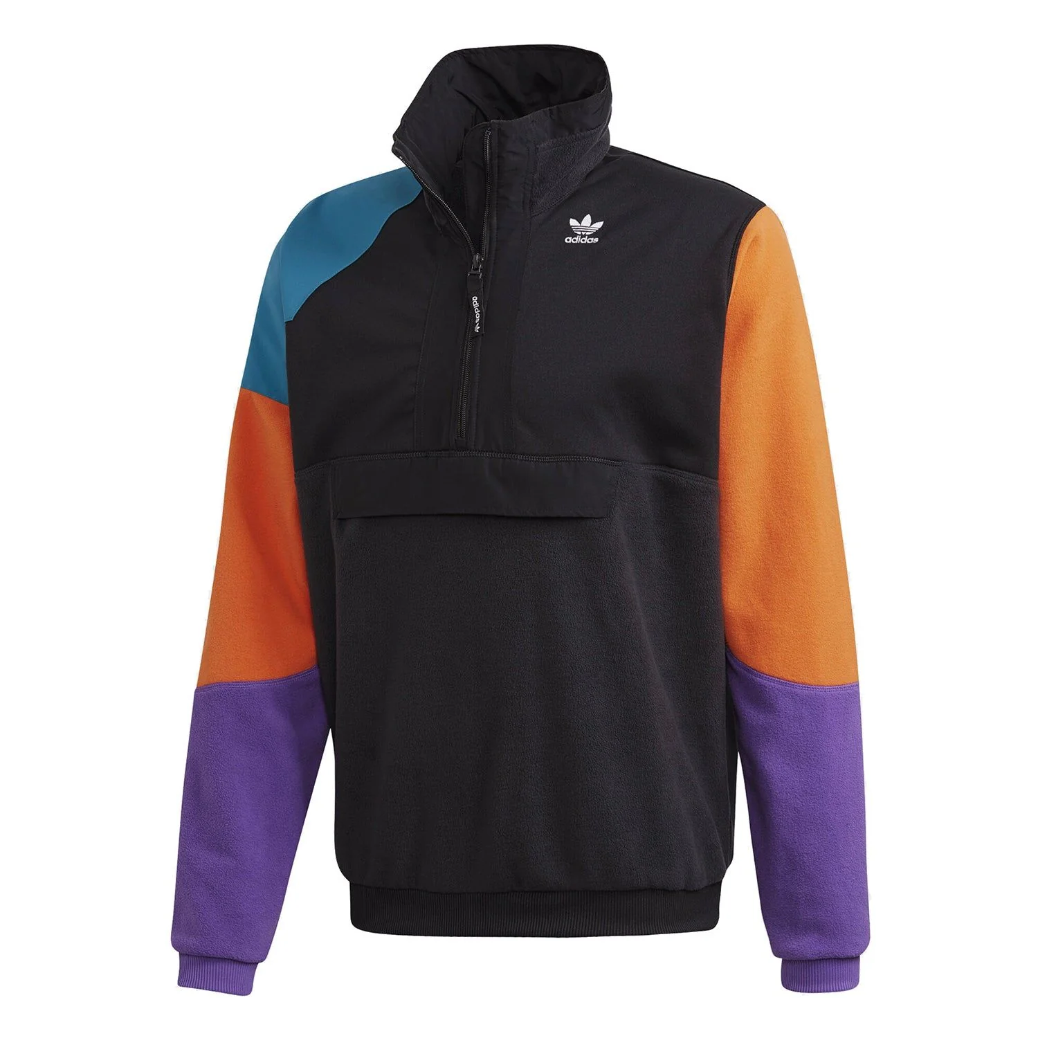 adidas Originals Outdoor Half Zip Fleece Sweat - Black