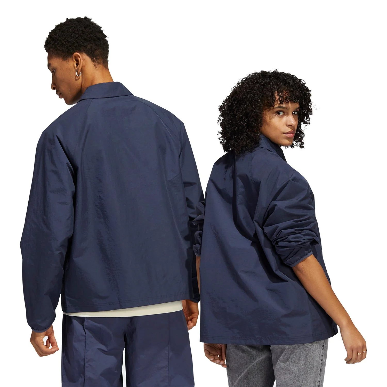 adidas Originals Outer Station Coach Jacket - Shadow Navy - Image 4