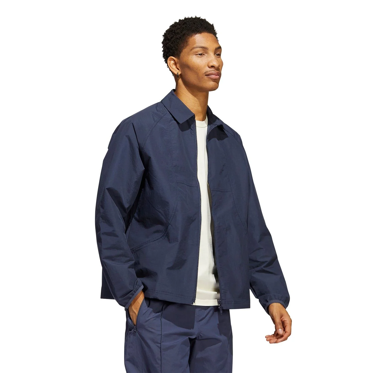 adidas Originals Outer Station Coach Jacket - Shadow Navy - Image 5