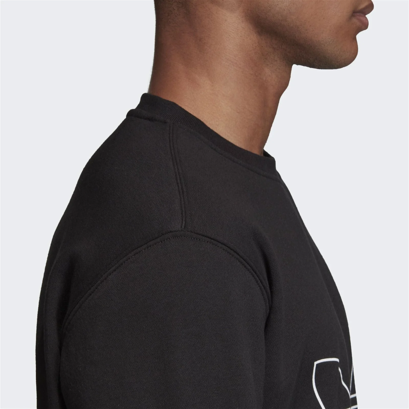 adidas Originals Outline Crew Sweat - Black - Image 6