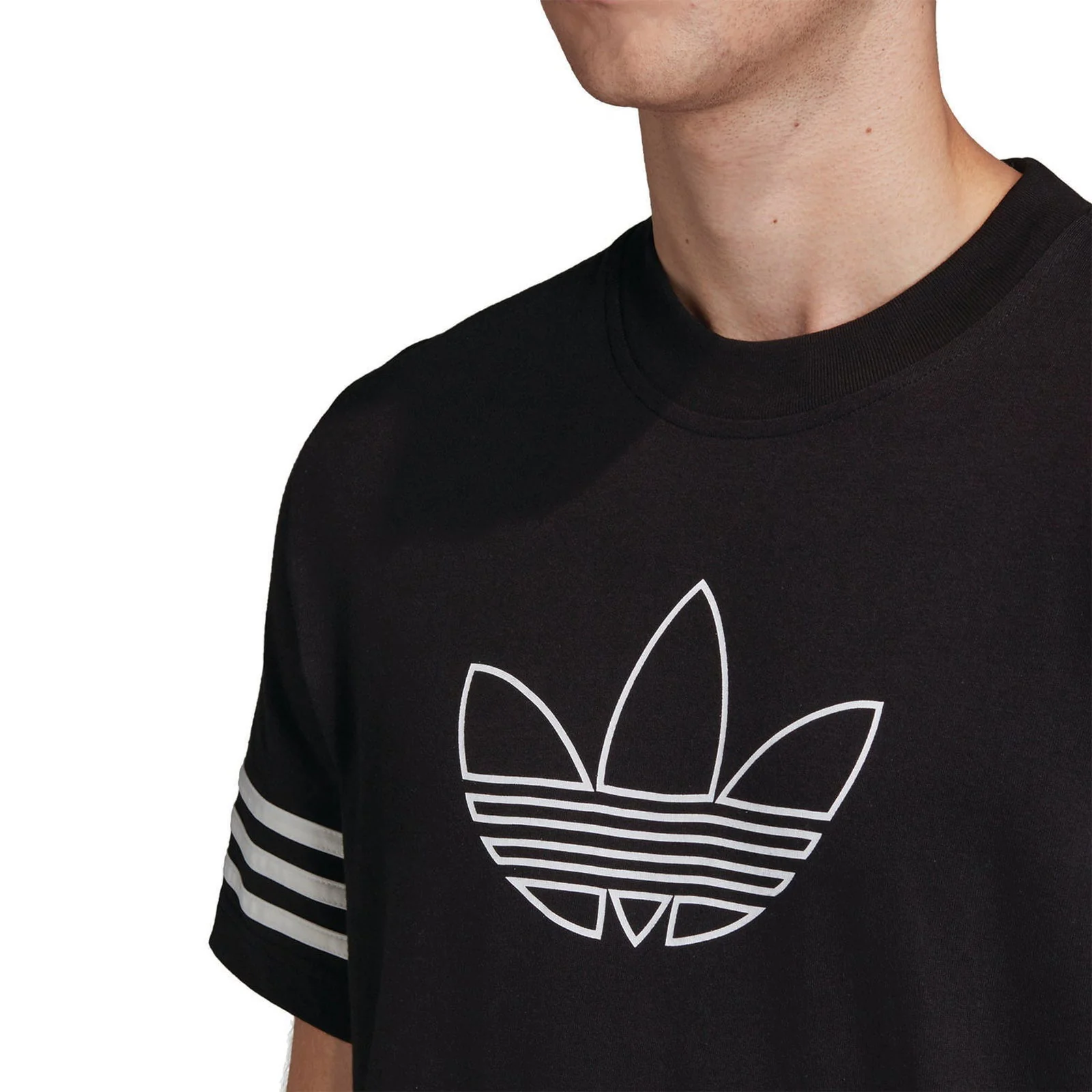 adidas Originals Outline T-Shirt - Black - Image 3