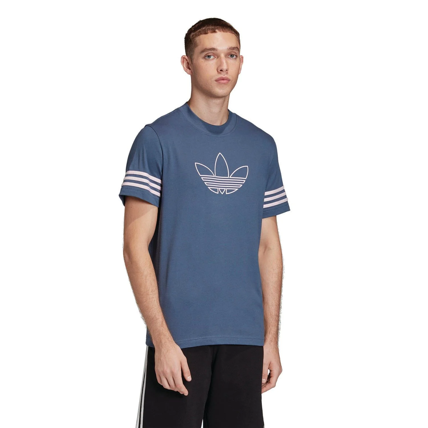 adidas Originals Outline T-Shirt - Blue - Image 4