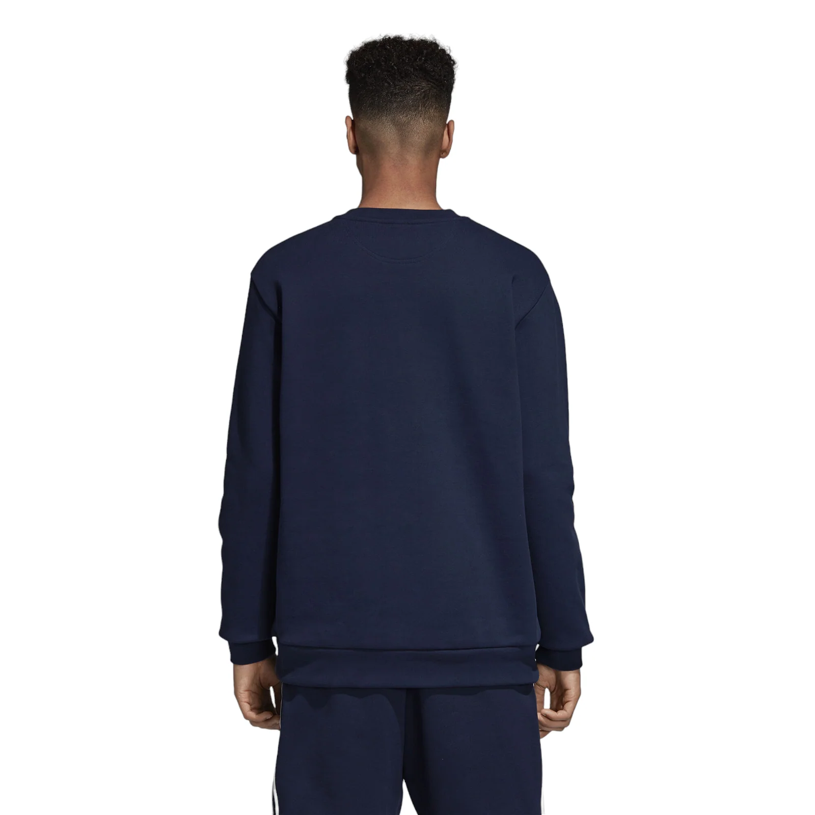 adidas Originals Outline Trefoil Crew Sweatshirt - Navy - Image 4