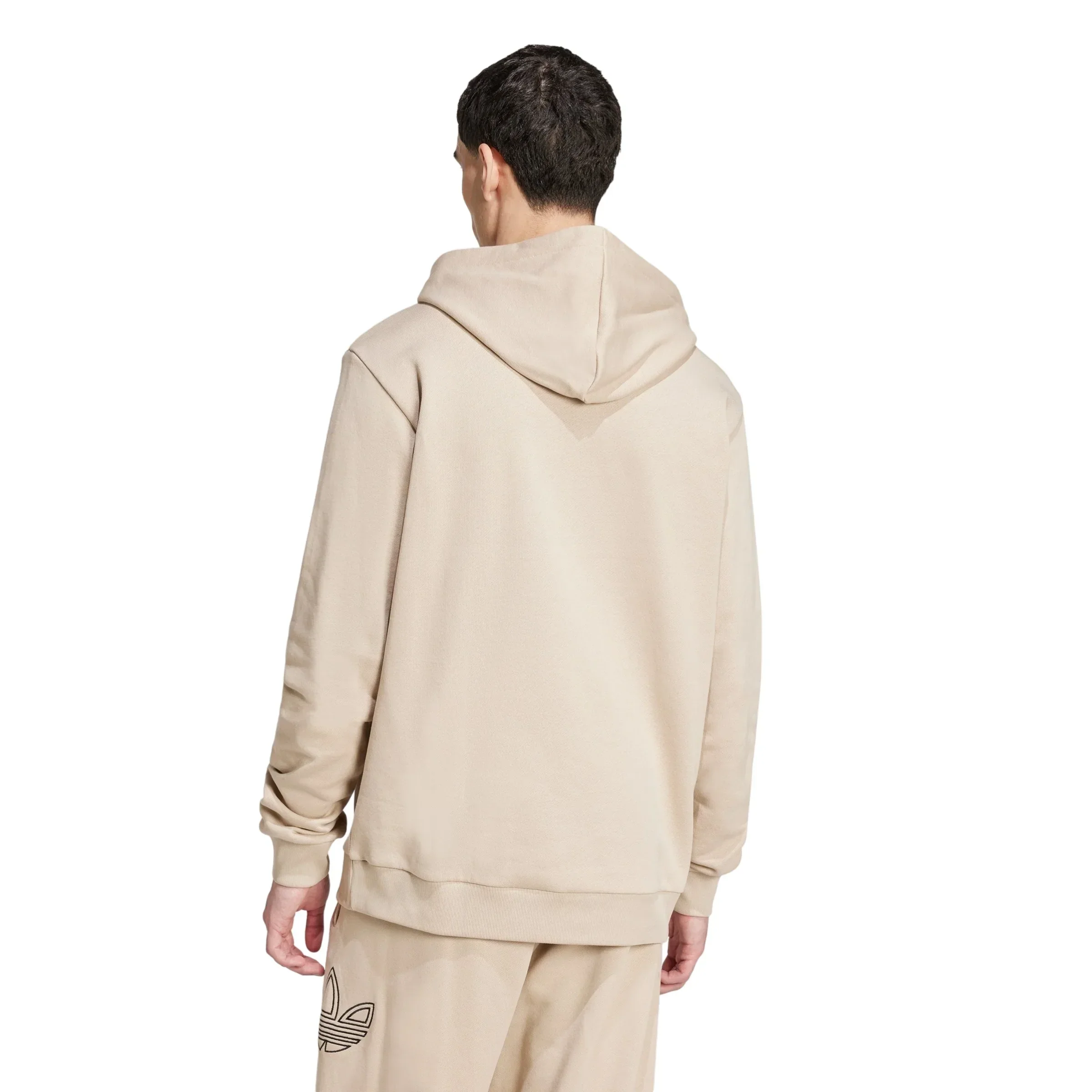 adidas Originals Outlined Trefoil Hoodie - Wonder Beige - Image 4