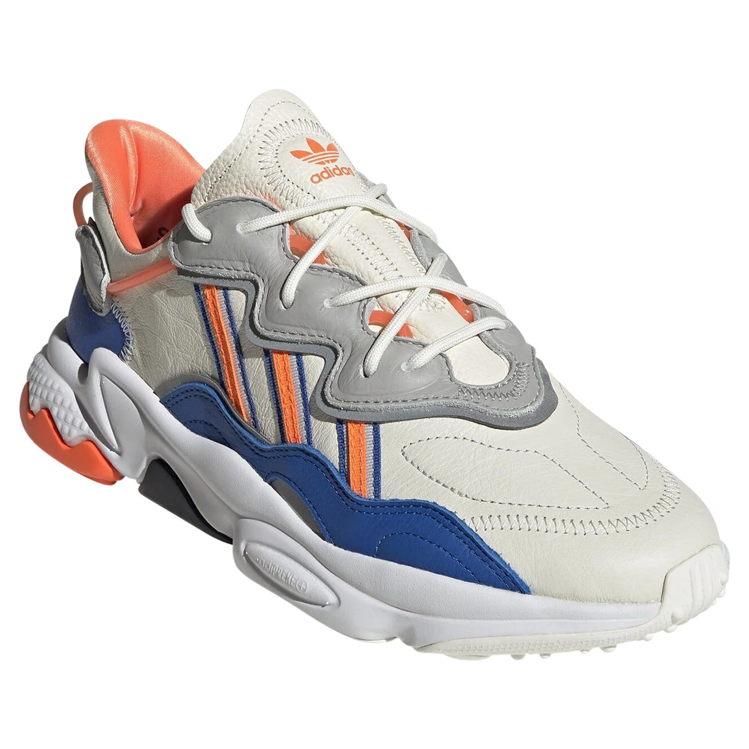 adidas Originals Ozweego Trainers - Off White, Blue & Grey Two - Image 2