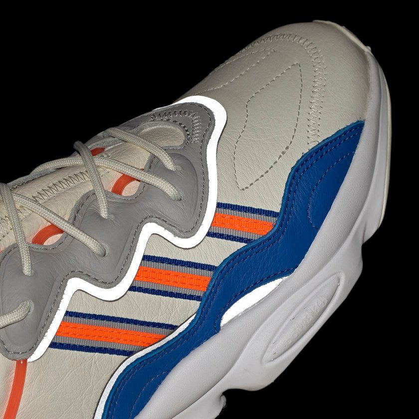 adidas Originals Ozweego Trainers - Off White, Blue & Grey Two - Image 4