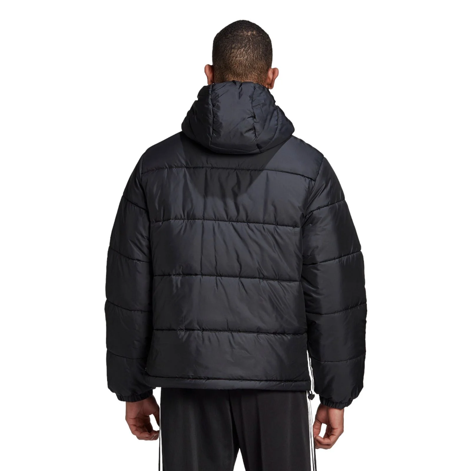 adidas Originals Padded Hooded Puffer Jacket - Black - Image 4