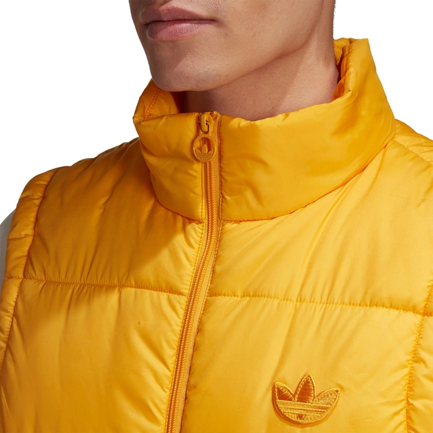 adidas Originals Padded Puffer Gilet - Gold Yellow - Image 4