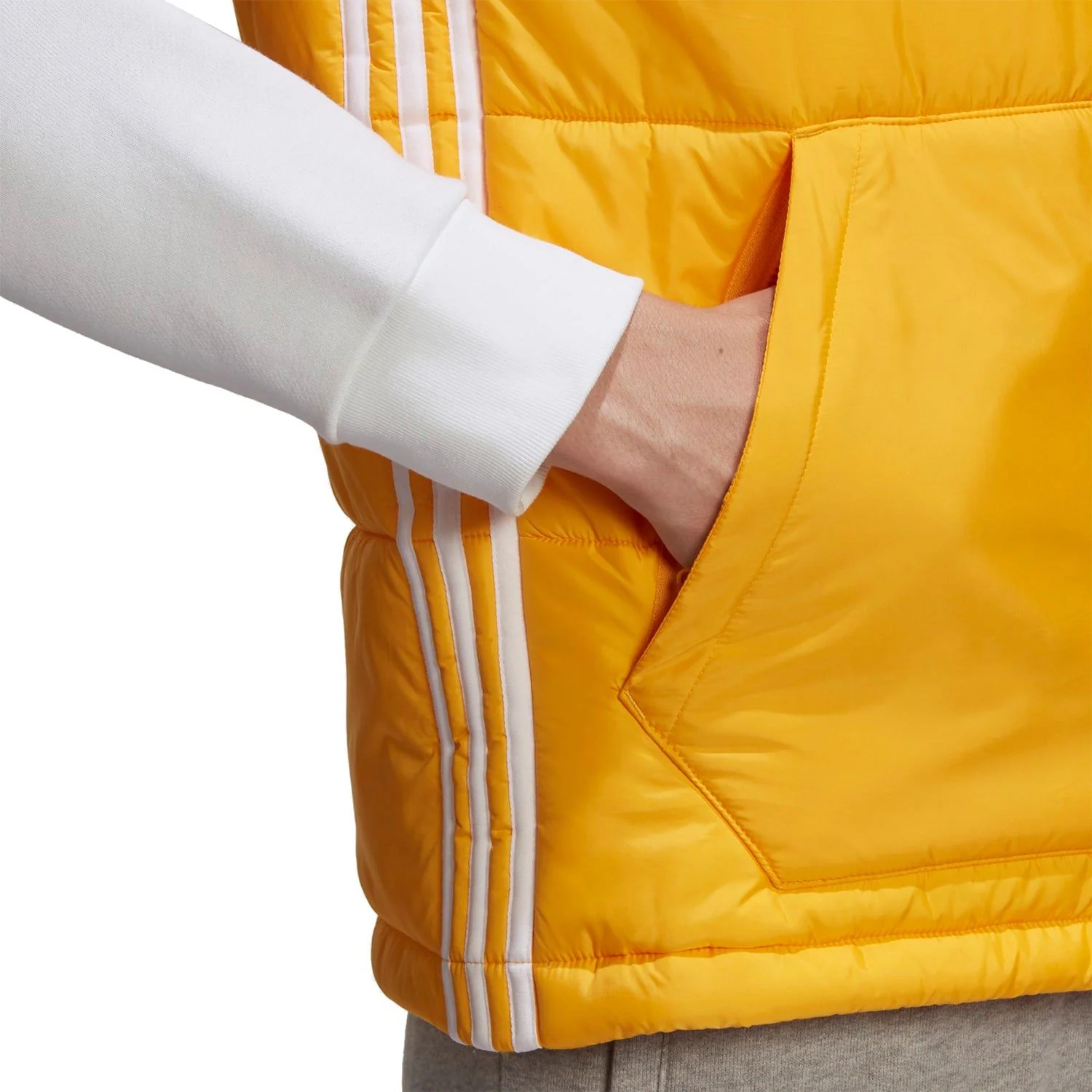 adidas Originals Padded Puffer Gilet - Gold Yellow - Image 5