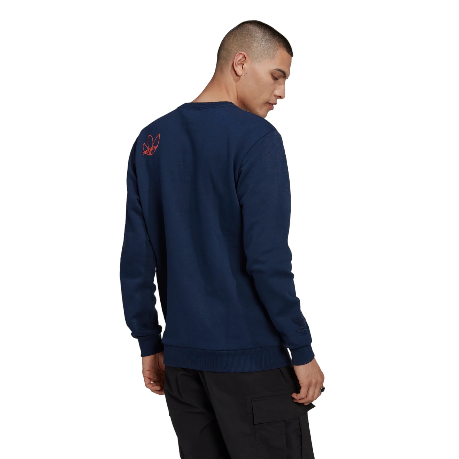 adidas Originals Paris Logo Trefoil Sweatshirt - Navy - Image 2