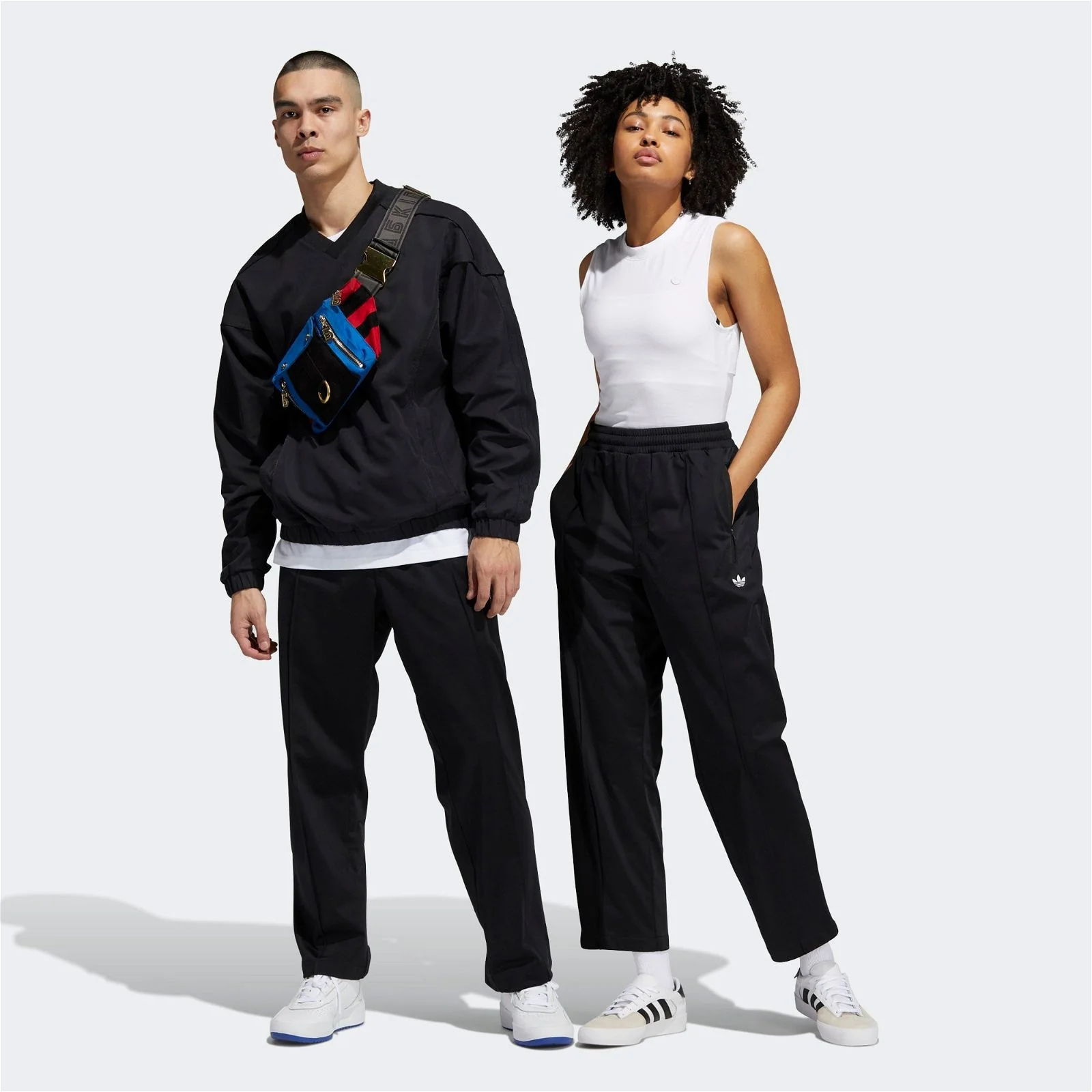 adidas Originals Pintuck Tracksuit Bottoms - Black - Image 5