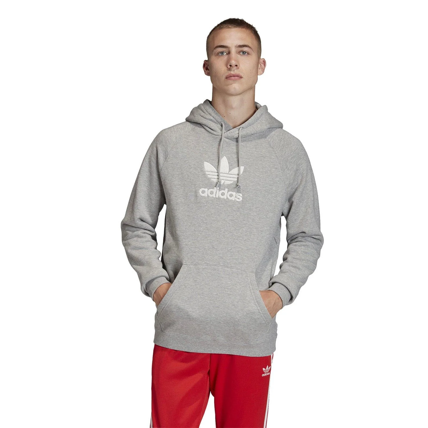 adidas Originals Premium Hoodie - Grey - Image 3