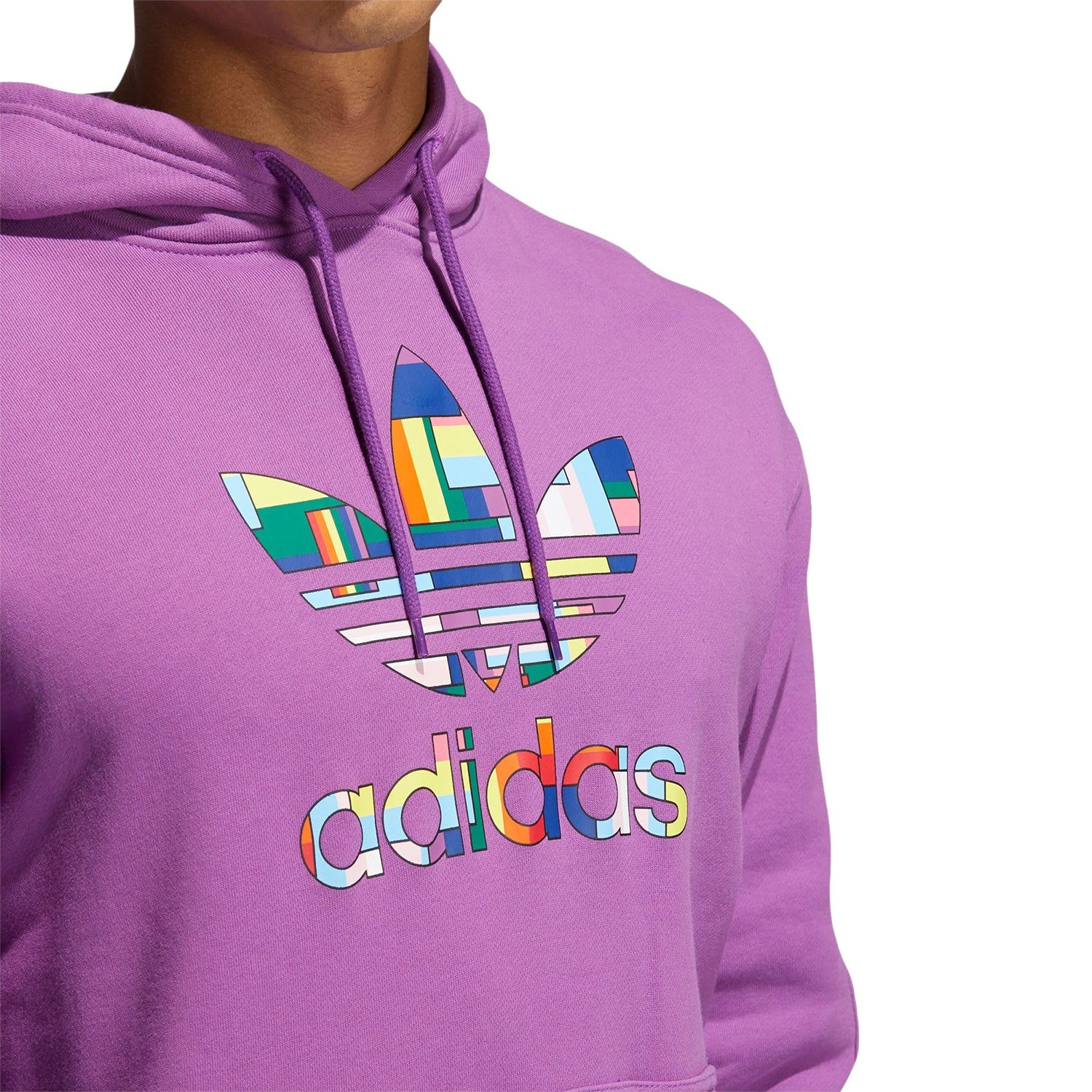 adidas Originals Pride Flag Fill Hoodie - Purple - Image 5
