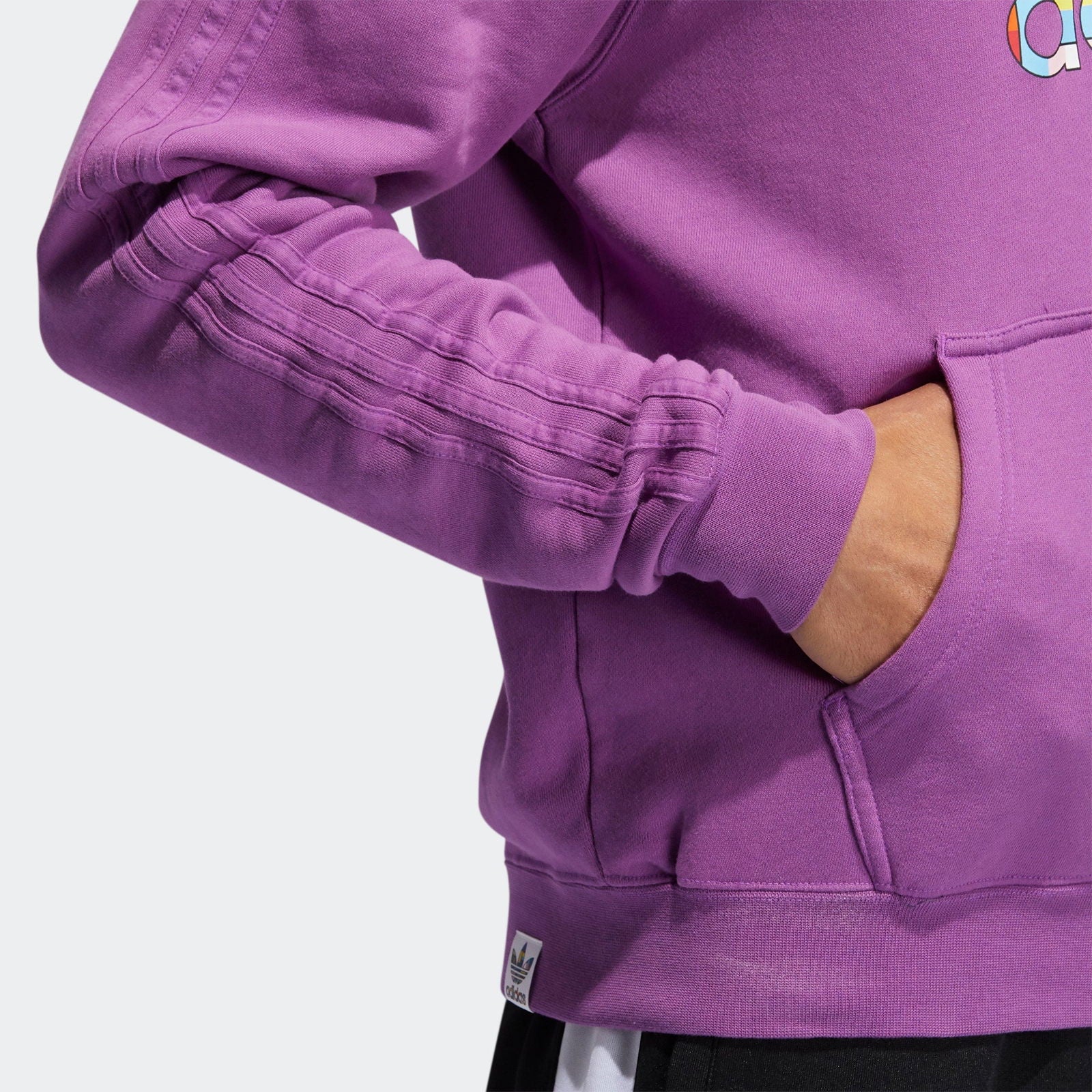 adidas Originals Pride Flag Fill Hoodie - Purple - Image 6