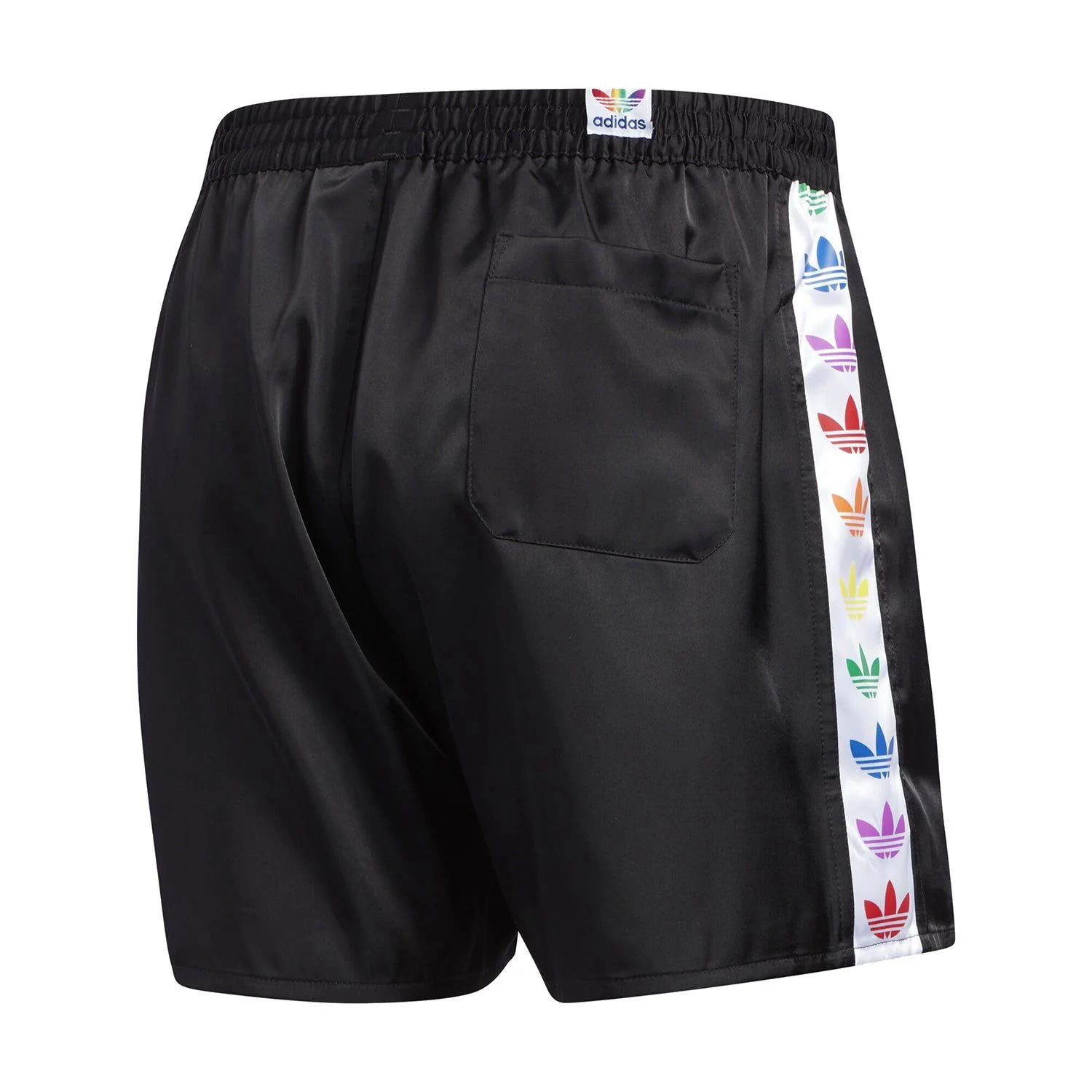 adidas Originals Pride Trefoil Tape Shorts - Black - Image 2