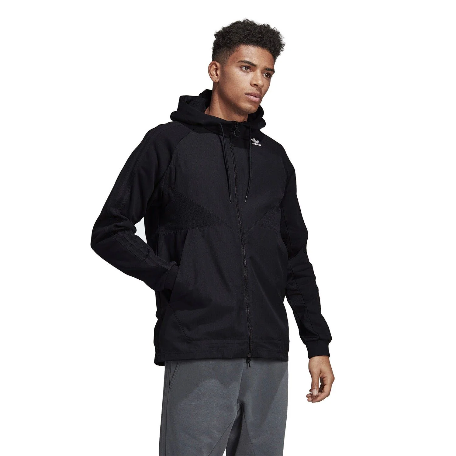 adidas Originals PT3 Full-Zip Windbreaker - Black - Image 3