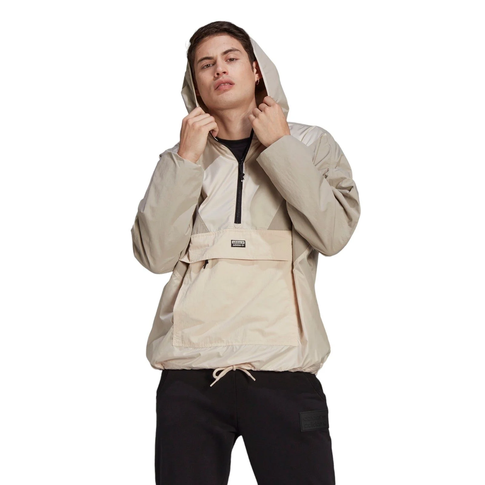 adidas Originals R.Y.V. V-Line Woven Windbreaker - Beige - Image 2